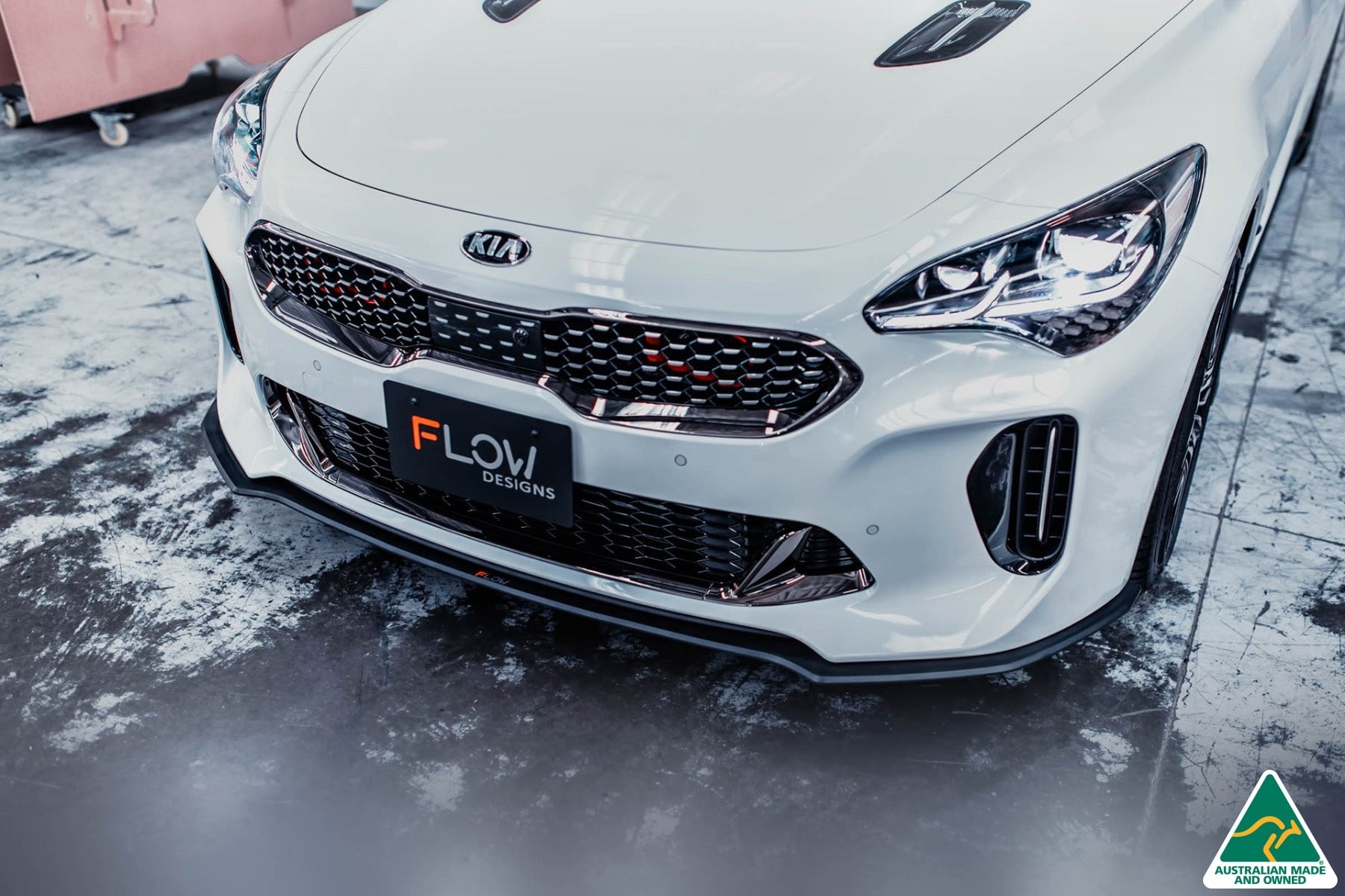 Flow Designs Stinger CK GT 2021-2022 Front Lip Splitter & Bumper Reinforcement Brackets - iilumolab