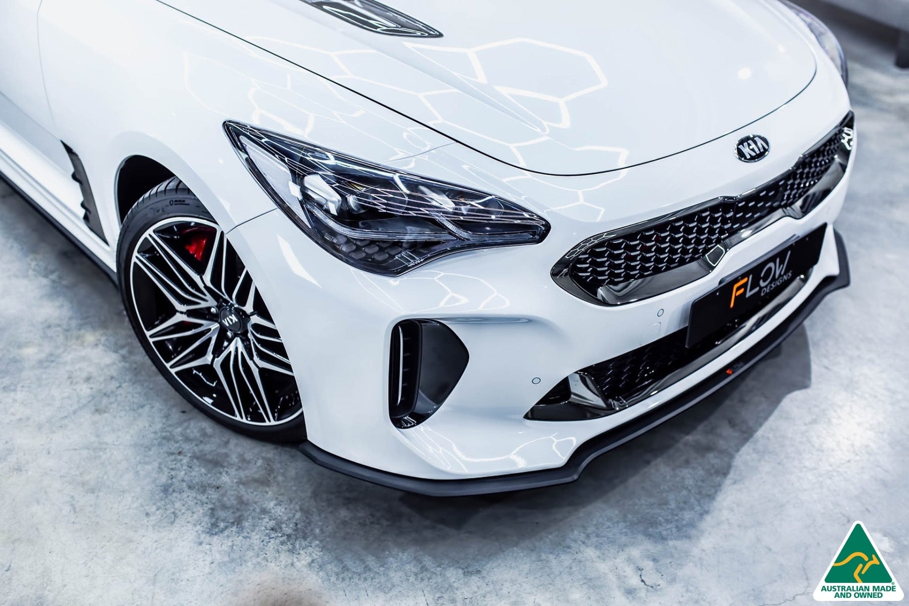 Flow Designs Stinger CK GT 2021-2022 Front Lip Splitter & Bumper Reinforcement Brackets - iilumolab