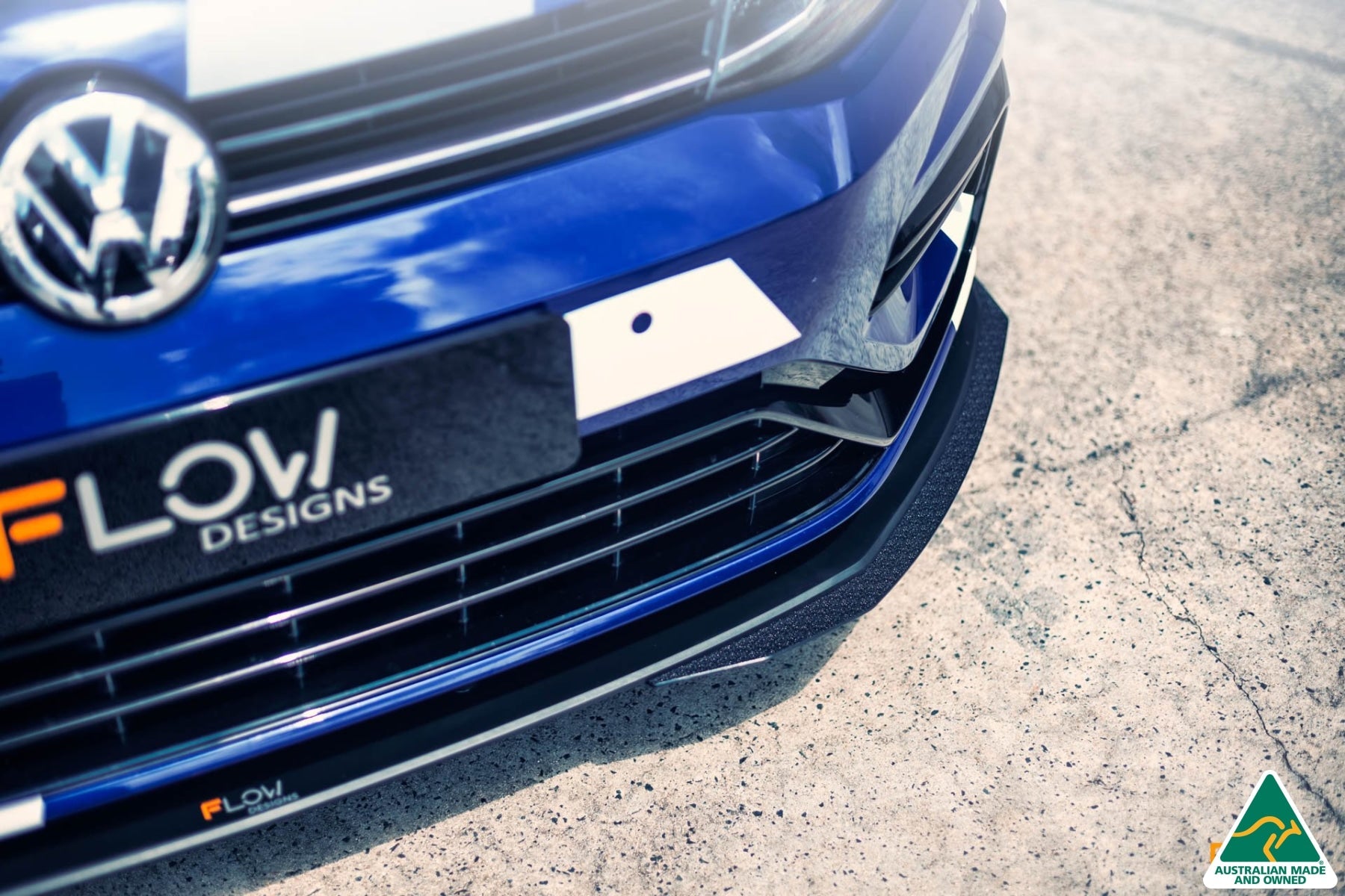 Flow Designs MK7.5 Golf R Front Lip Splitter - iilumolab