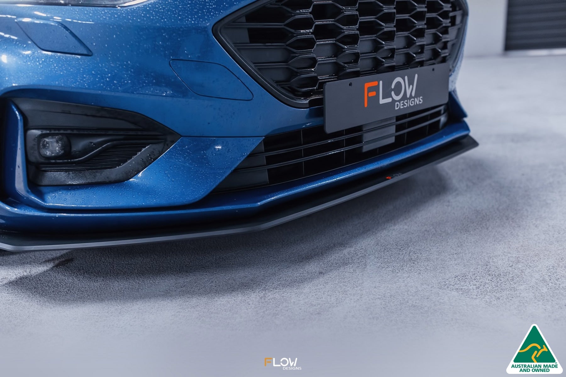 Flow Designs MK4 Focus ST-Line Front Lip Splitter - iilumolab
