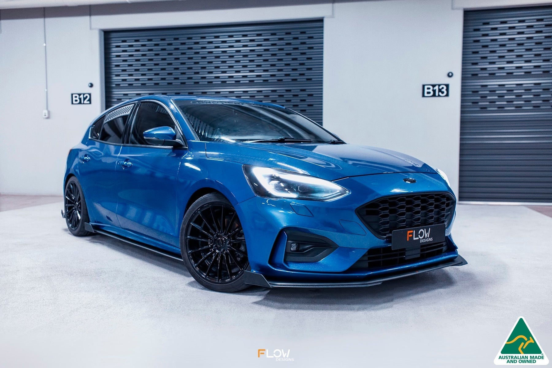 Flow Designs MK4 Focus ST-Line Front Lip Splitter Winglets (Pair) - iilumolab