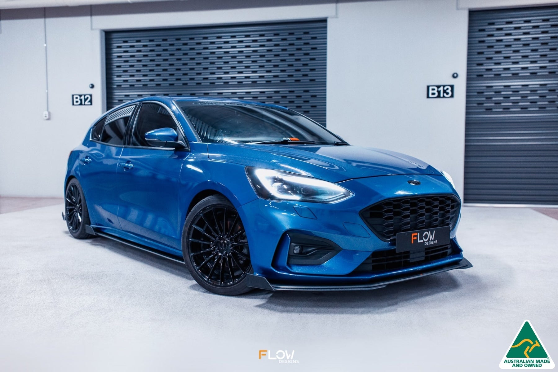 Flow Designs MK4 Focus ST-Line Front Lip Splitter - iilumolab