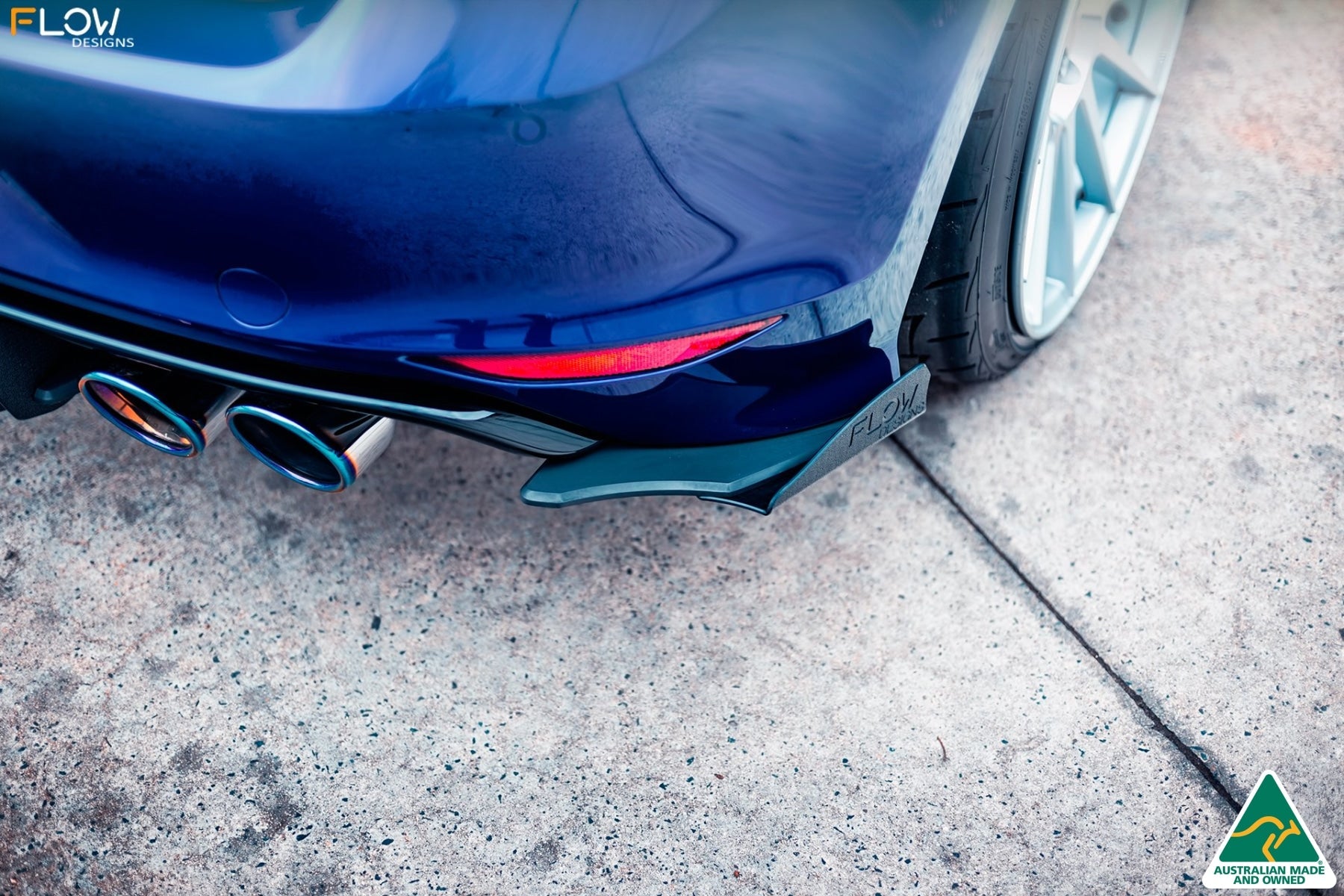 Flow Designs MK7 Golf R Rear Pods/Spats V3 (Pair) - iilumolab