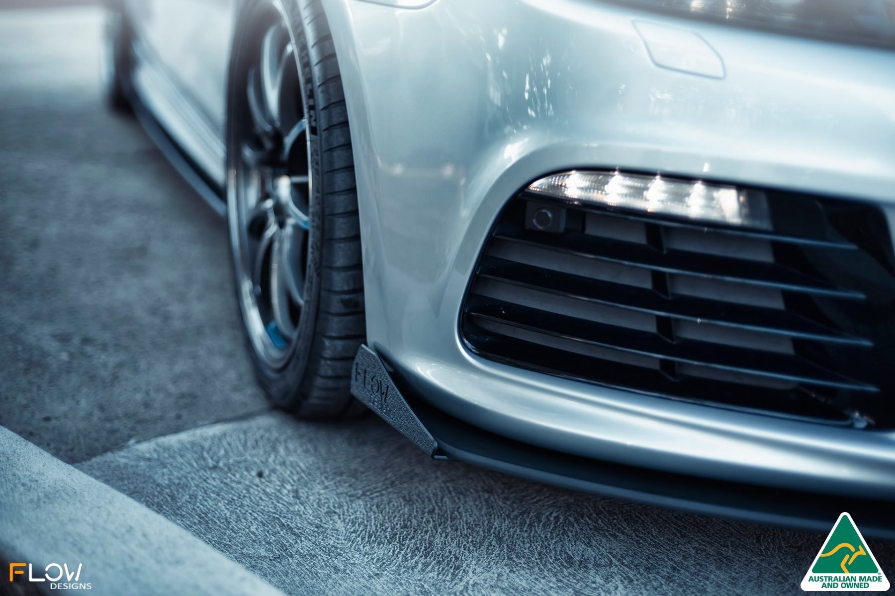 Flow Designs MK6 Golf R Front Lip Splitter V3 - iilumolab