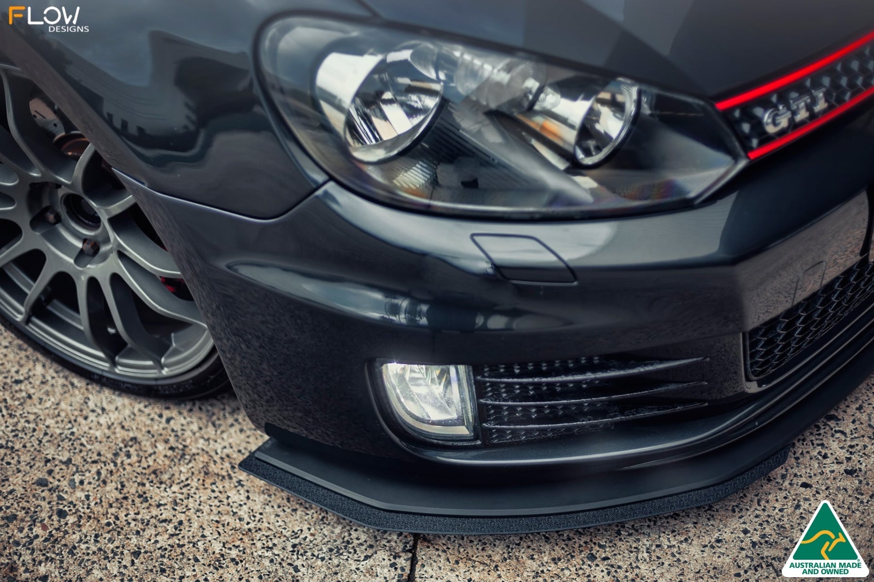 Flow Designs MK6 Golf GTI Front Lip Splitter V3 - iilumolab