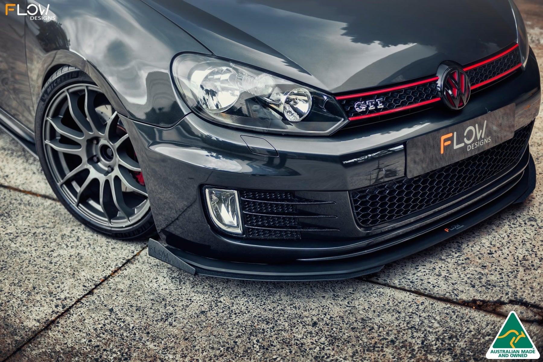 Flow Designs MK6 Golf GTI Front Lip Splitter V3 - iilumolab