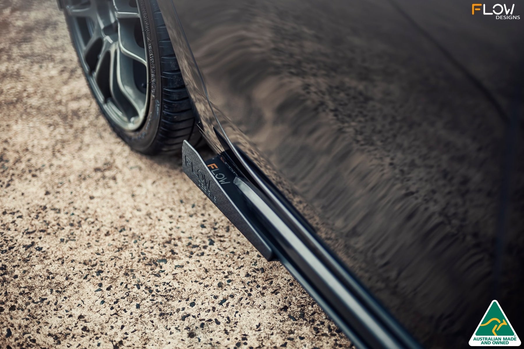 Flow Designs MK6 Golf GTI Side Skirt Splitters V3 (Pair) - iilumolab