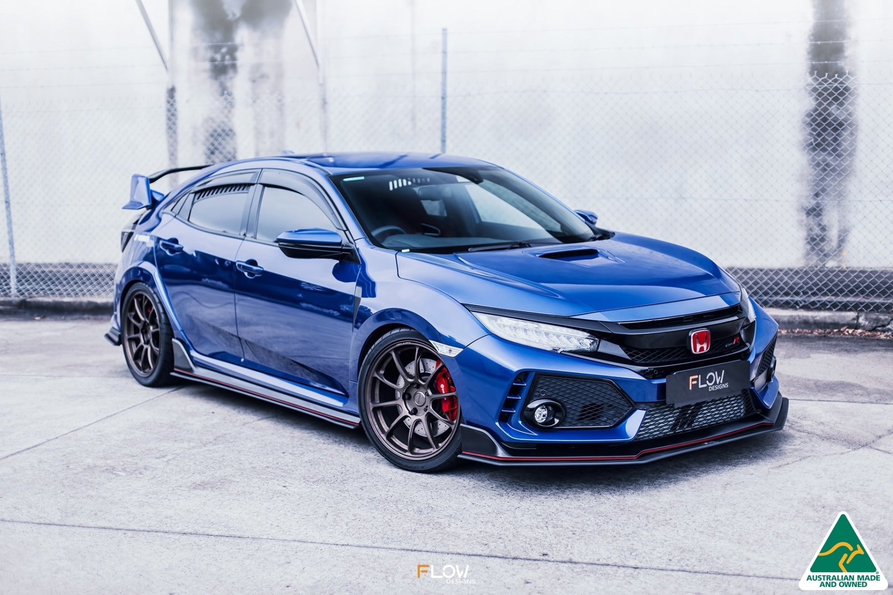 Flow Designs DEMO STOCK - FK8 Civic Type R Side Skirt Splitters (Pair) - iilumolab