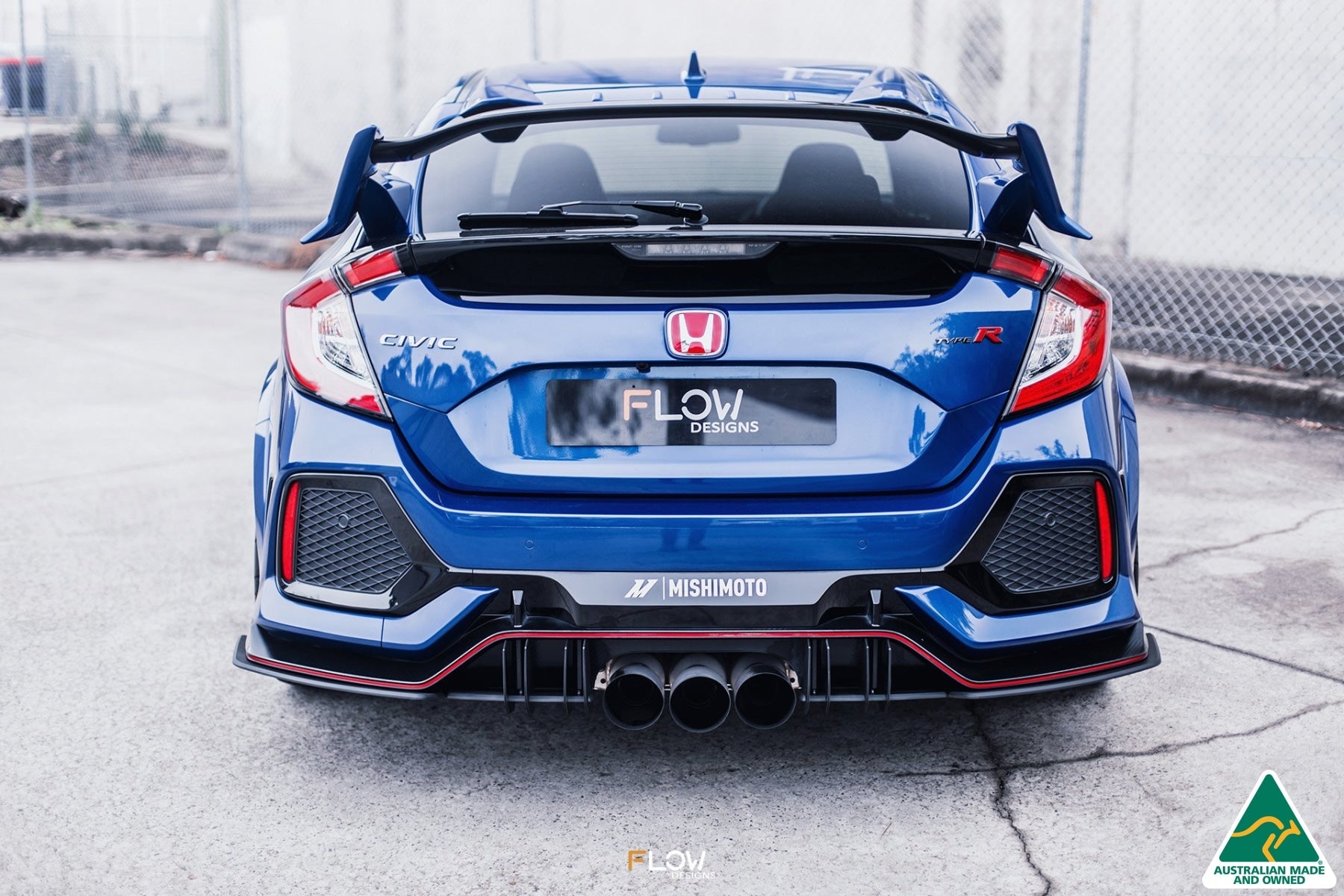 Flow Designs FK8 Civic Type R Flow-Lock Rear Diffuser - iilumolab