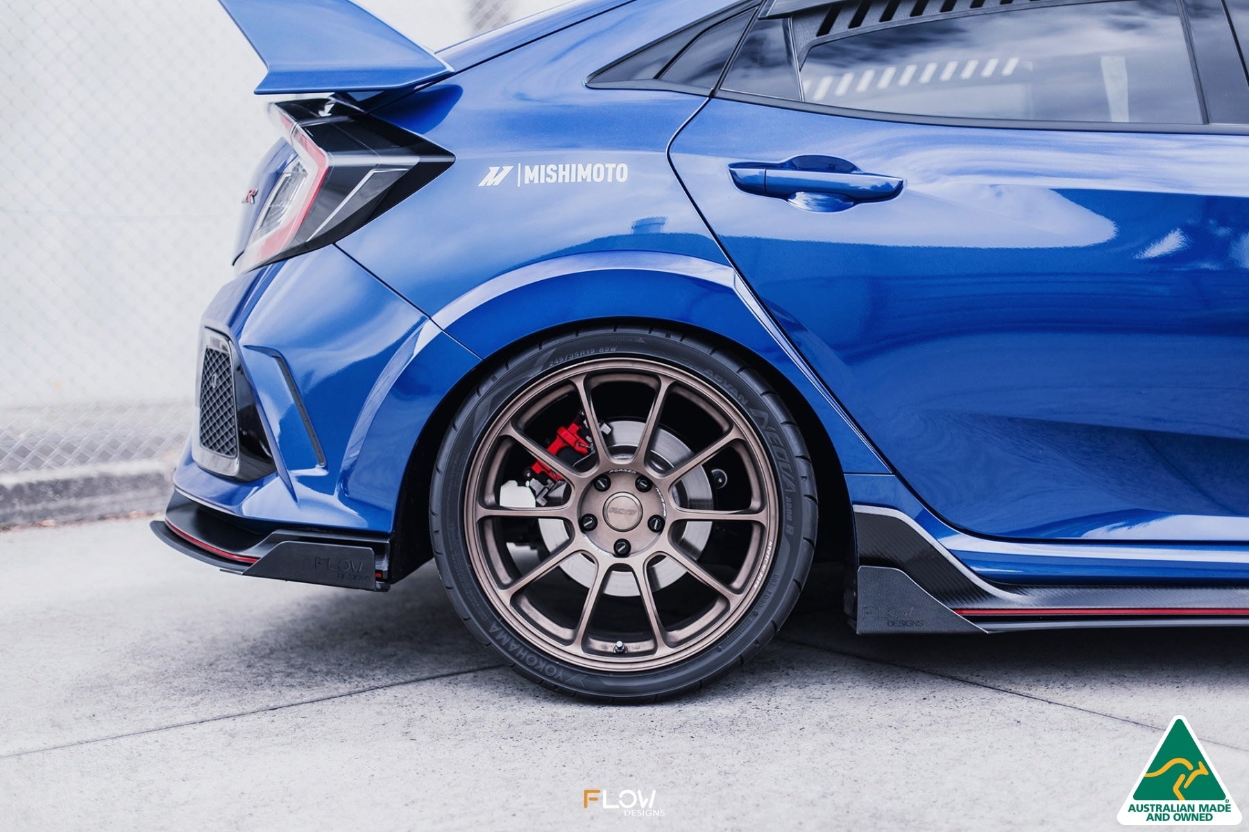 Flow Designs FK8 Civic Type R Rear Spat Winglets (Pair) - iilumolab