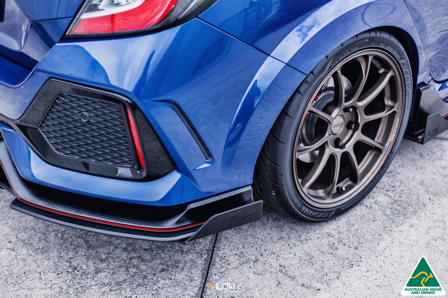 Flow Designs FK8 Civic Type R Rear Spat Winglets (Pair) - iilumolab