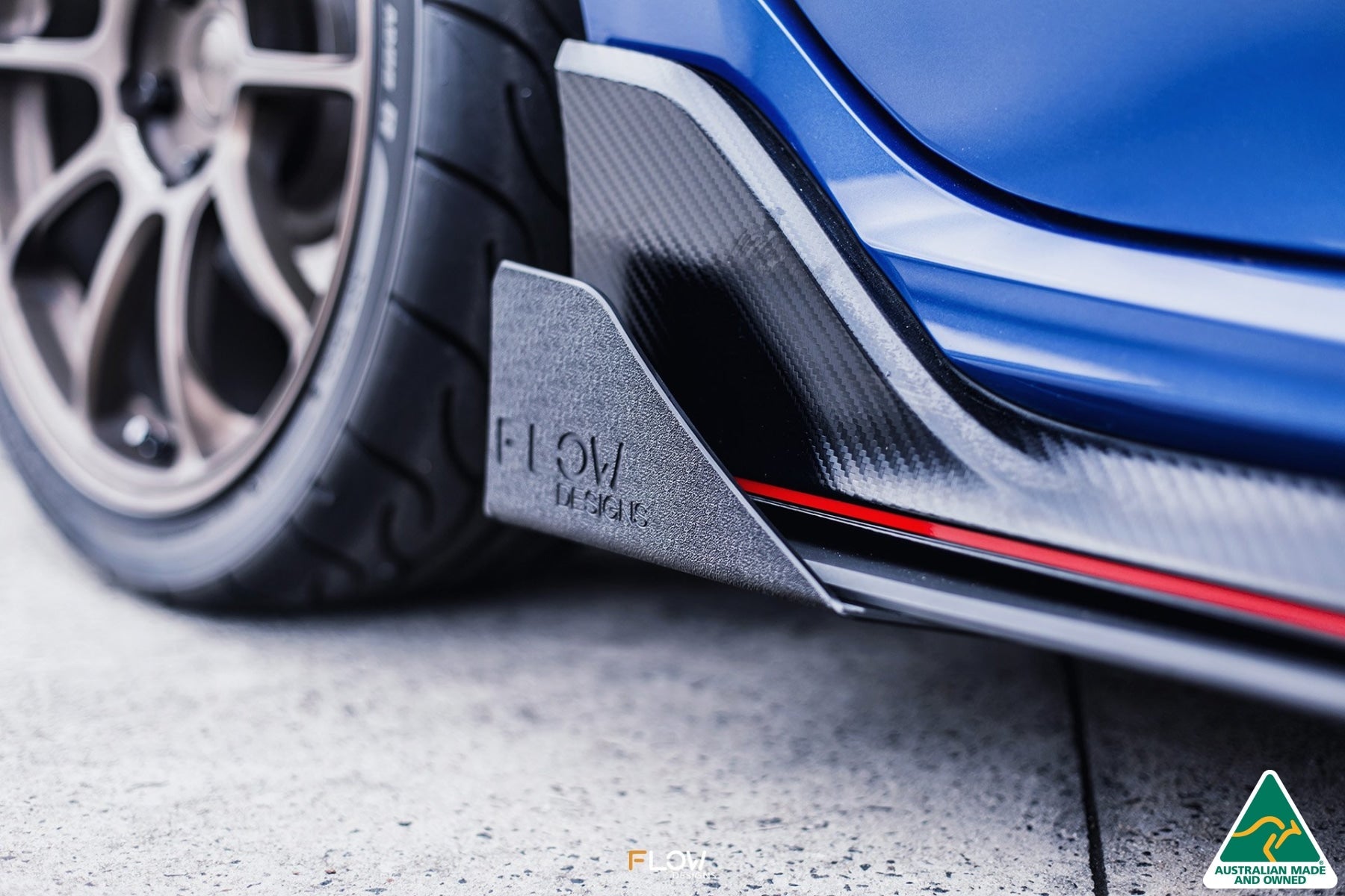 Flow Designs FK8 Civic Type R Side Skirt Splitter Winglets (Pair) - iilumolab