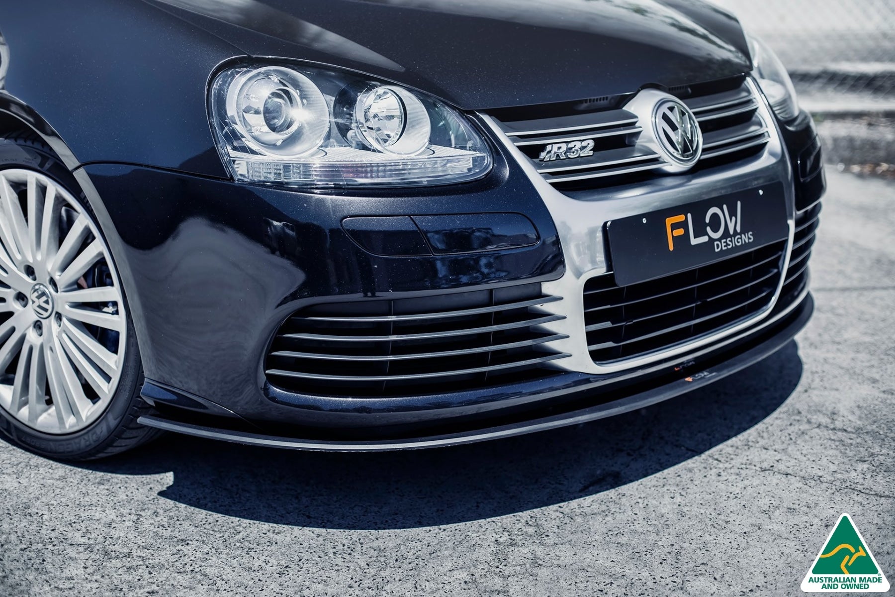 Flow Designs MK5 Golf R32 Front Lip Splitter - iilumolab
