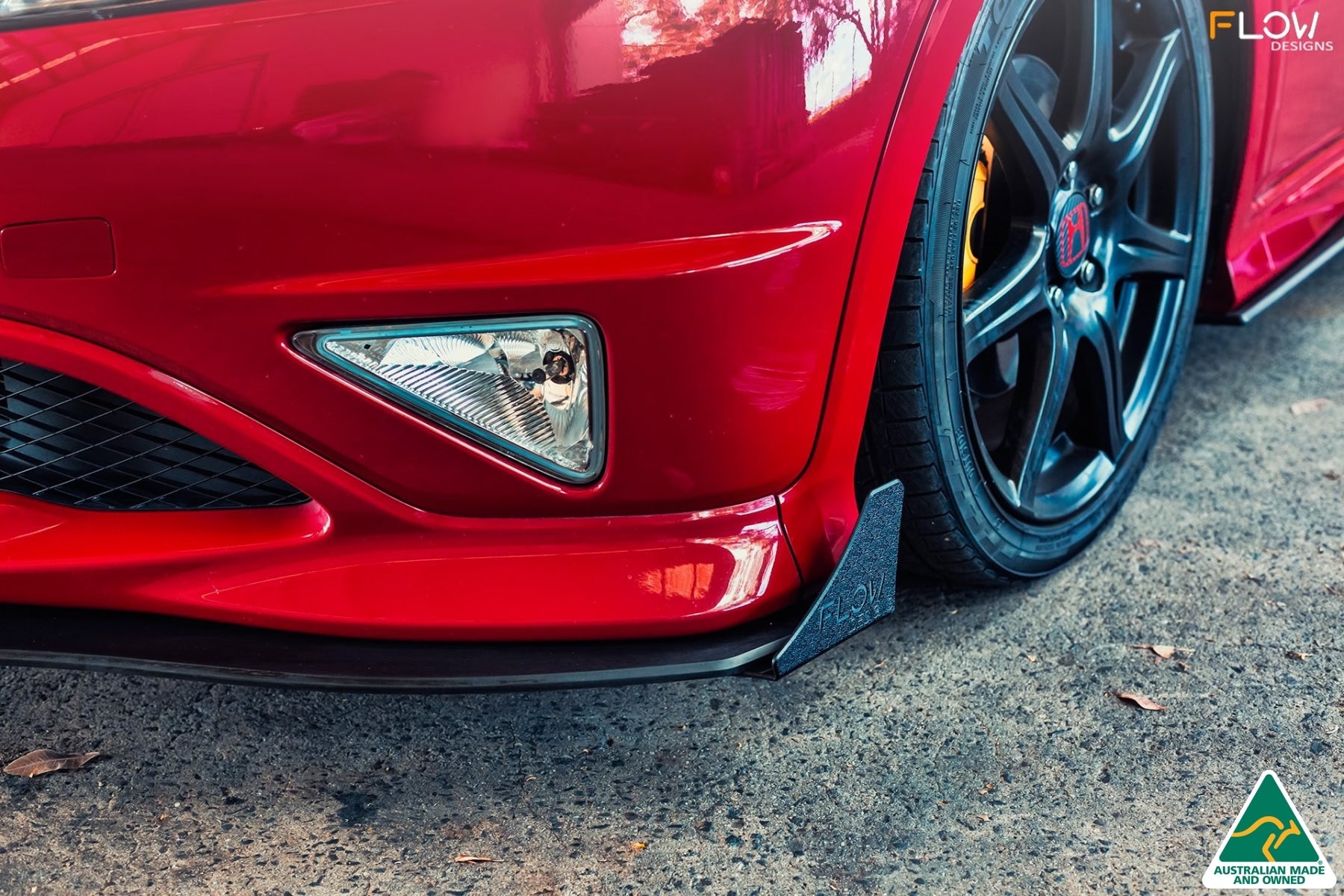 Flow Designs FN2 Civic Type R Front Lip Splitter V3 - iilumolab