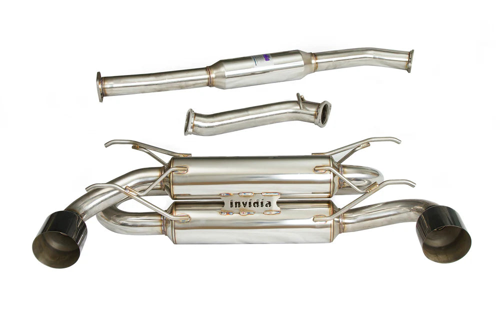 INVIDIA R400 70MM Catback "SIGNATURE SERIES" Black Tips for Toyota 86(ZN6)/GR86(ZN8) & Subaru BRZ (ZC6)(ZD8) 12+ - iilumolab