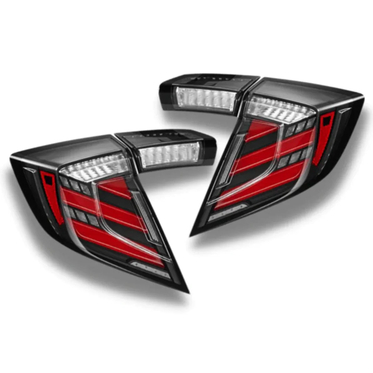 2017-2021 HONDA CIVIC HATCH MUGEN STYLE SEQUENTIAL LED TAIL LIGHTS - iilumo