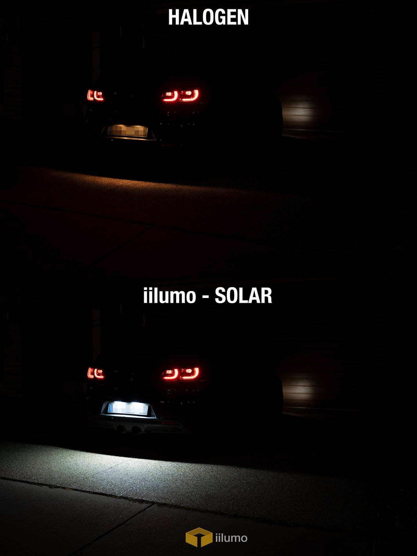 NUMBER PLATE : VW GOLF / POLO / SCIROCCO / PASSAT / EOS - iilumo