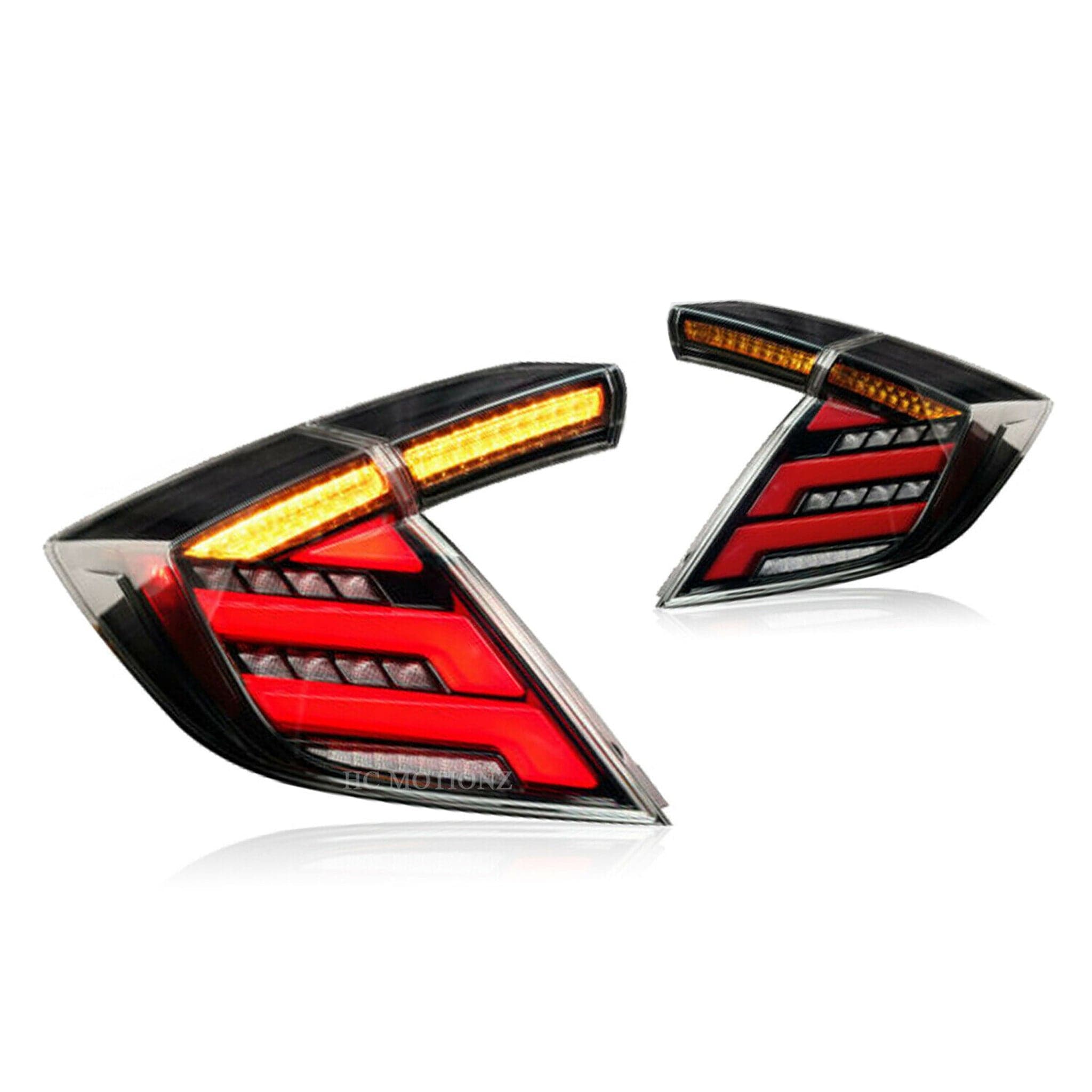 2017-2021 HONDA CIVIC HATCH V2 SEQUENTIAL LED TAIL LIGHTS - iilumo