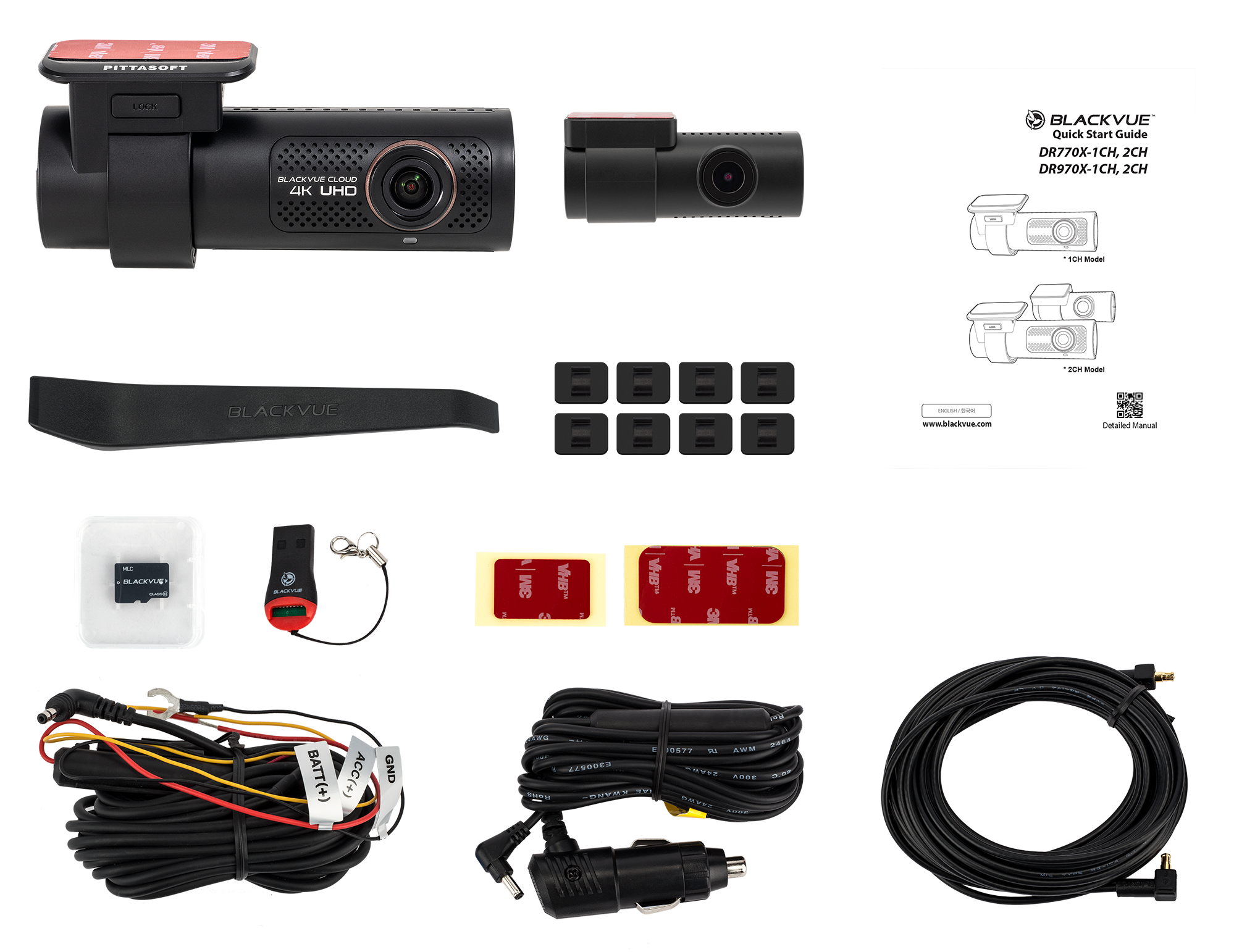 BLACKVUE : DR970X-2CH 64GB 4K CLOUD DASH CAM