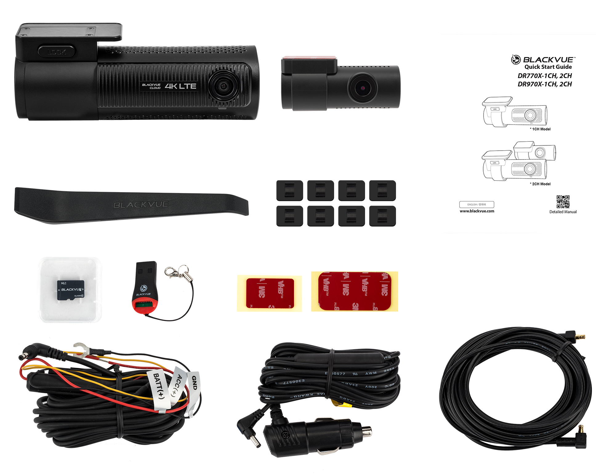 BLACKVUE : DR970X-2CH LTE 64GB 4K CLOUD DASH CAM
