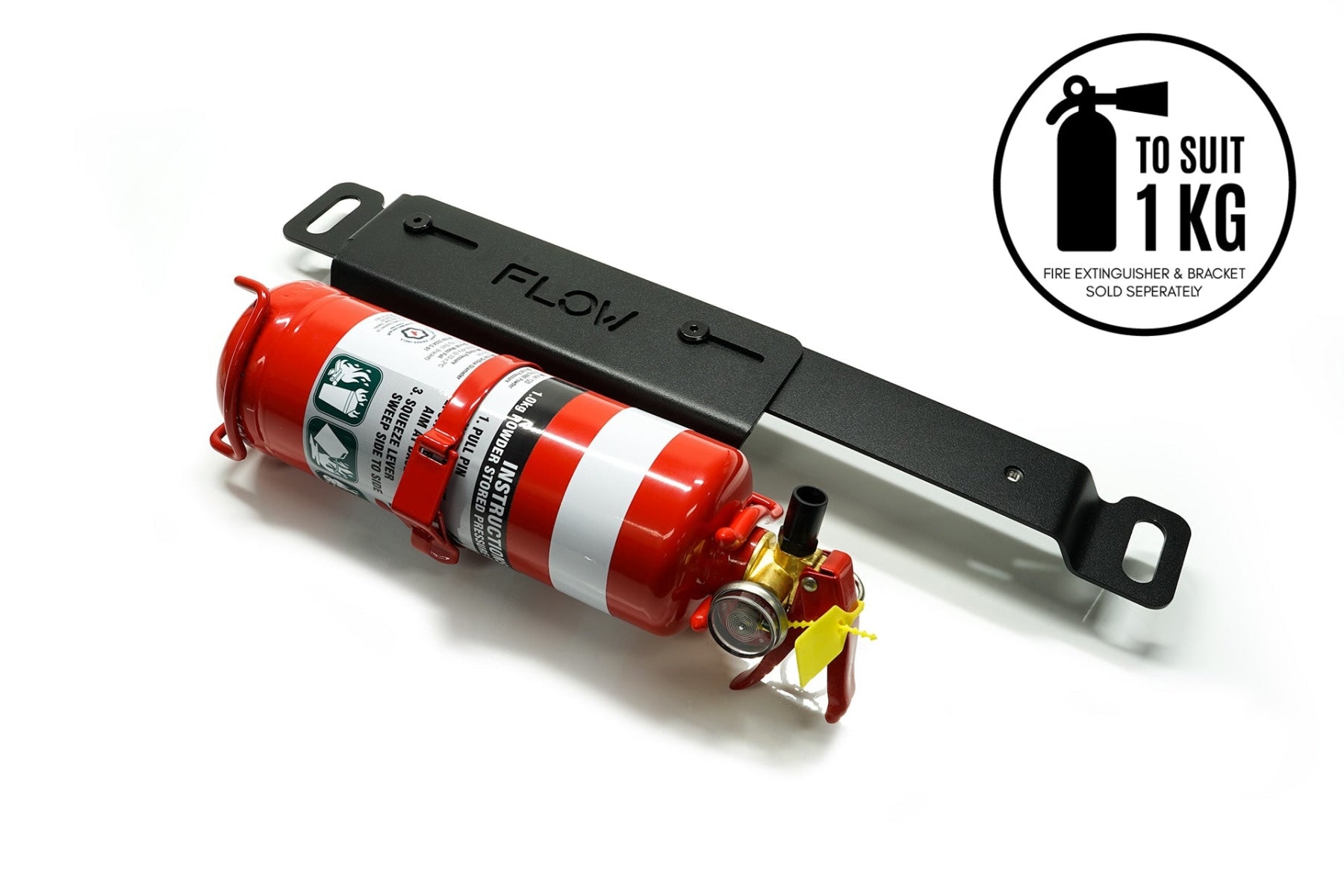 Flow Designs i20 N BC3 Adjustable Fire Extinguisher Bracket/Mount - iilumolab