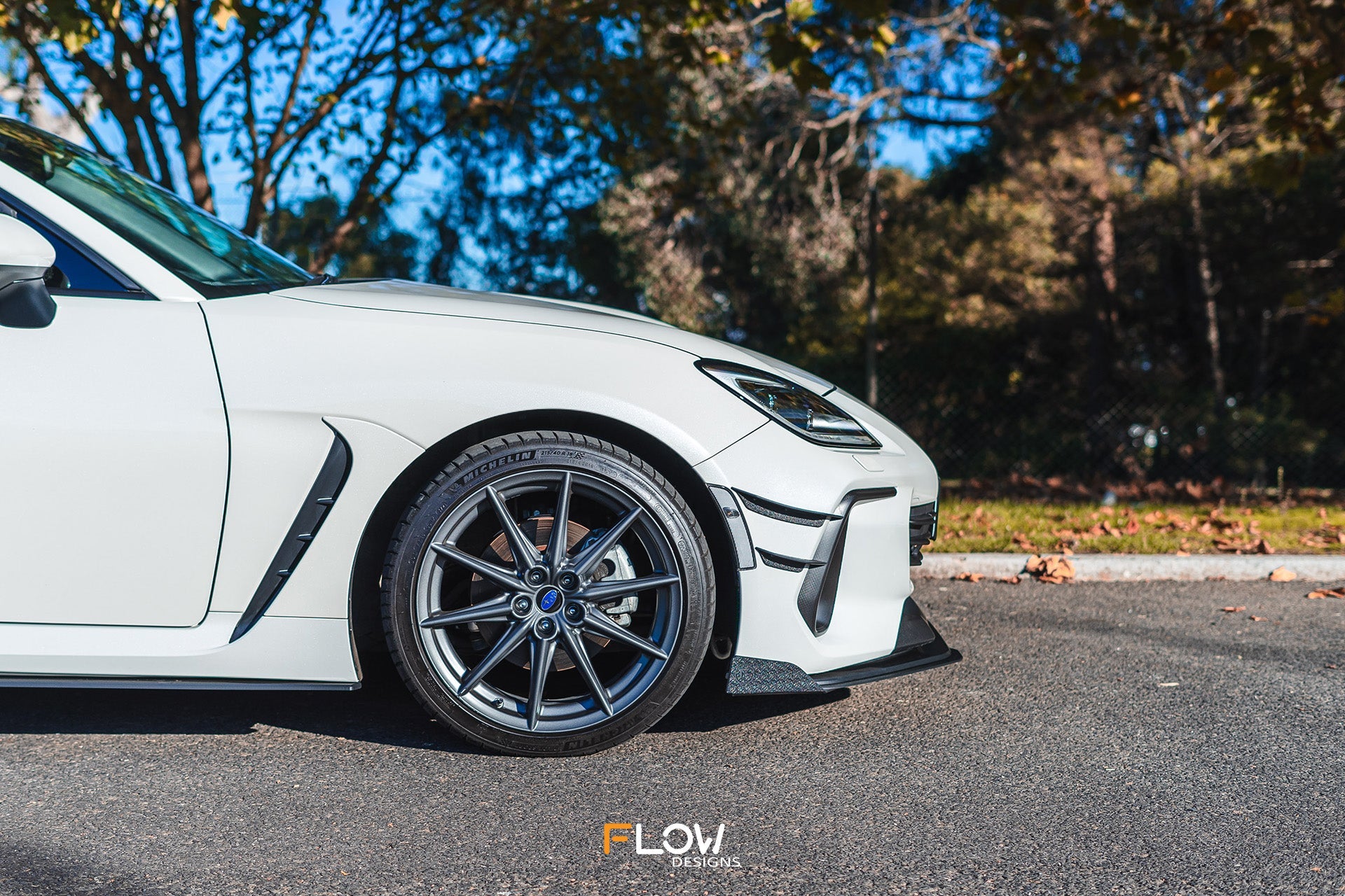 Flow Designs ZD8 BRZ Front Bumper Canards - iilumolab