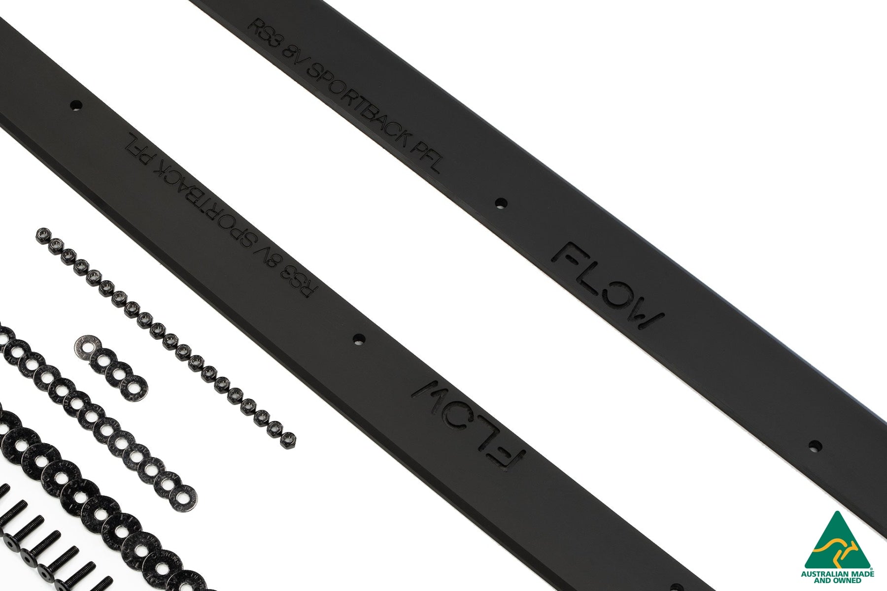 Flow Designs RS3 8V Sportback (Pre-Facelift) Side Skirt Splitters V3 (Pair) - iilumolab
