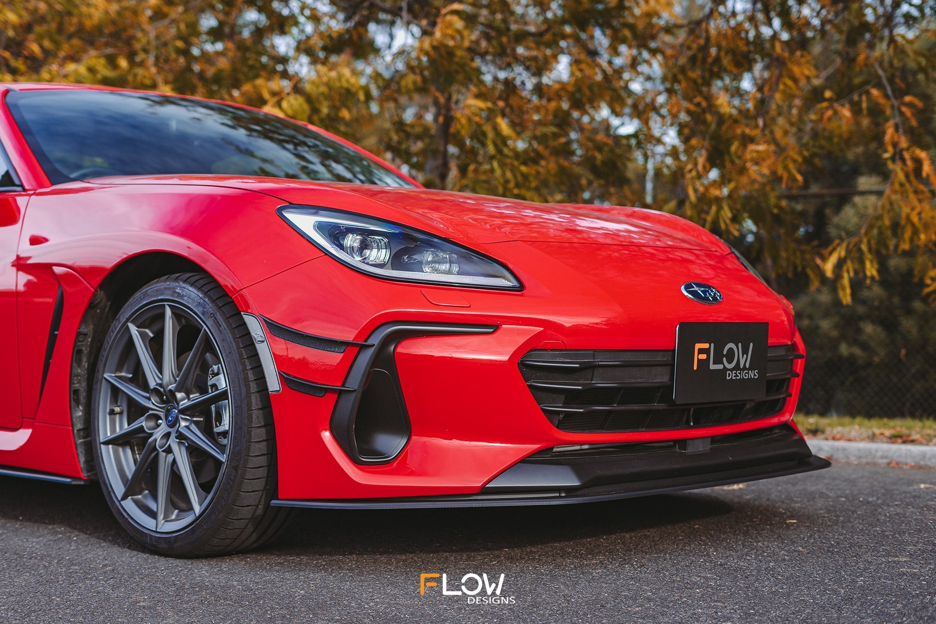 Flow Designs ZD8 BRZ Front Bumper Canards - iilumolab