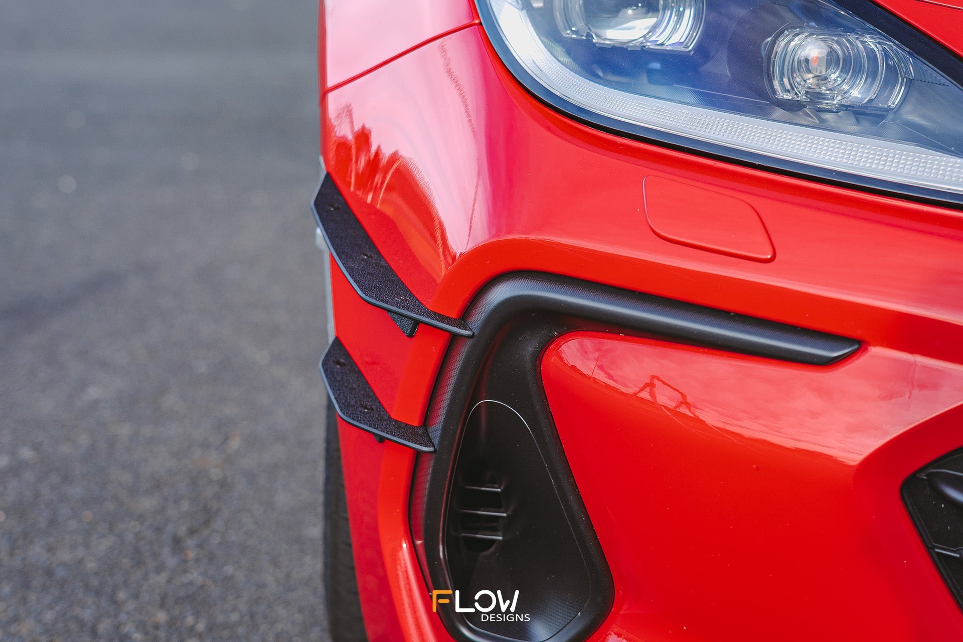 Flow Designs ZD8 BRZ Front Bumper Canards - iilumolab