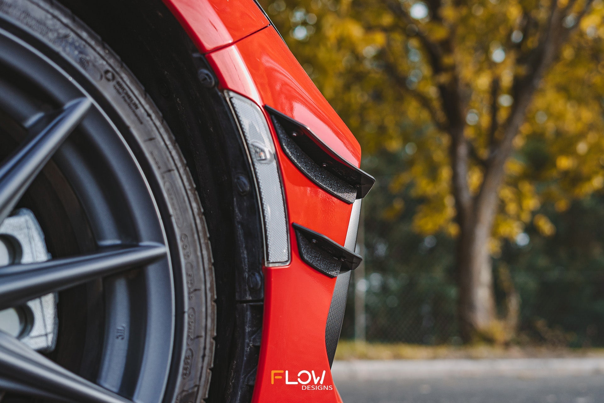 Flow Designs ZD8 BRZ Front Bumper Canards - iilumolab