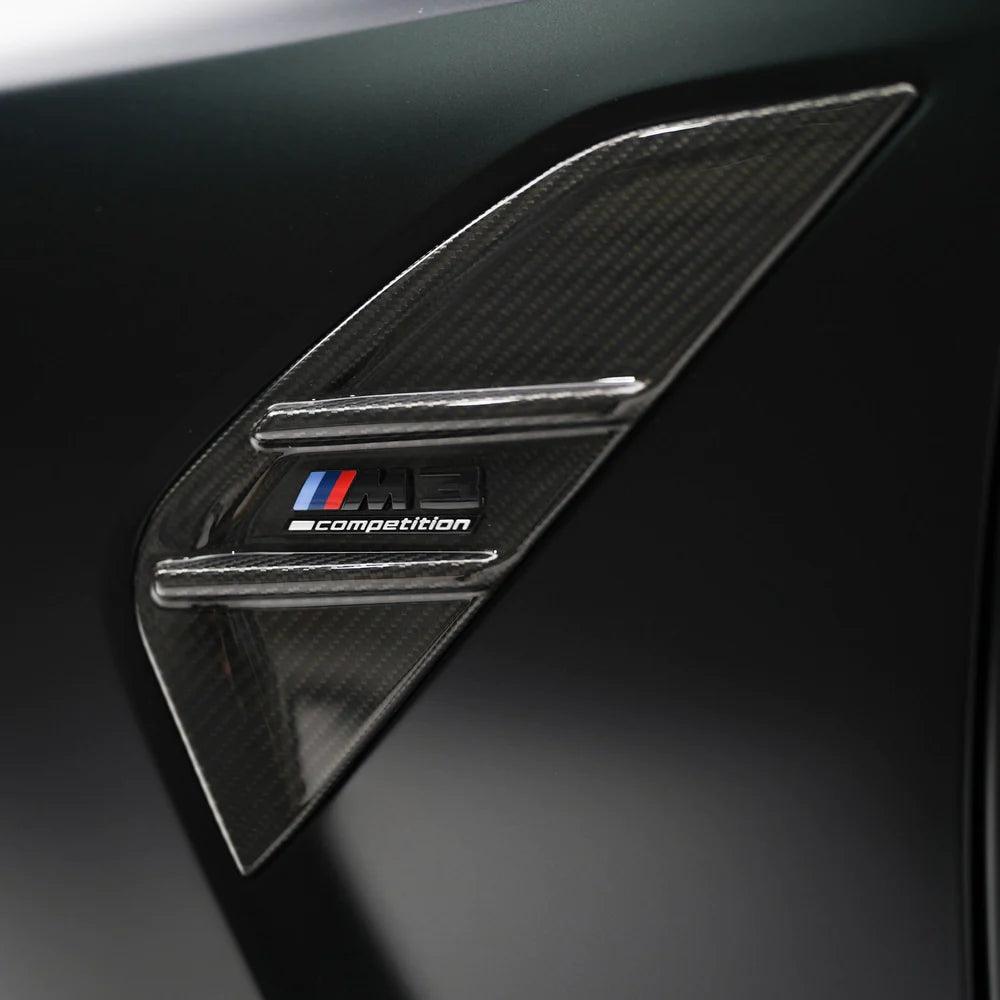 M-Performance Style Fender Vent Cover Pre Pregged Dry Carbon For BMW M3 G80 G81 20+ - iilumolab