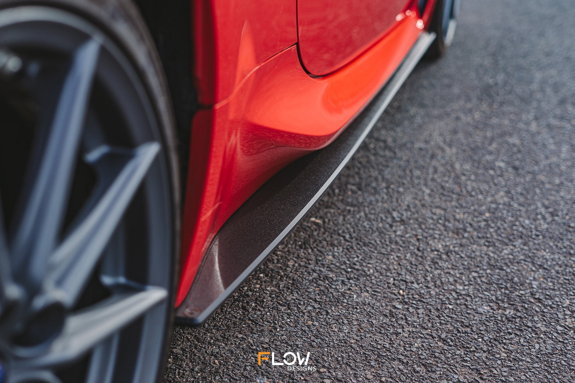 Flow Designs ZD8 BRZ Side Skirt Splitters (TEXTURED: Pair) - iilumolab