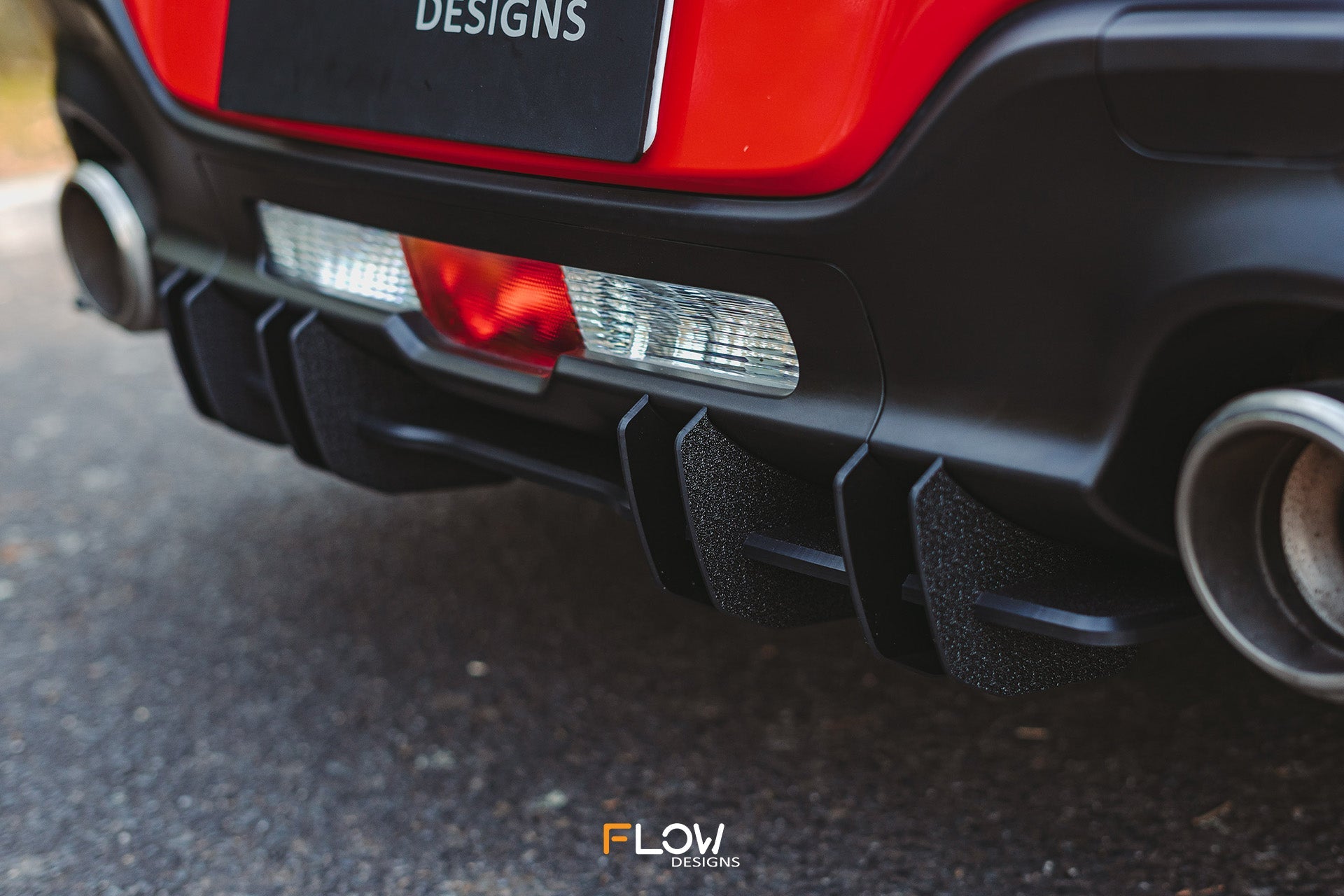 ZD8 BRZ Flow-Lock Rear Diffuser (TEXTURED) - iilumolab