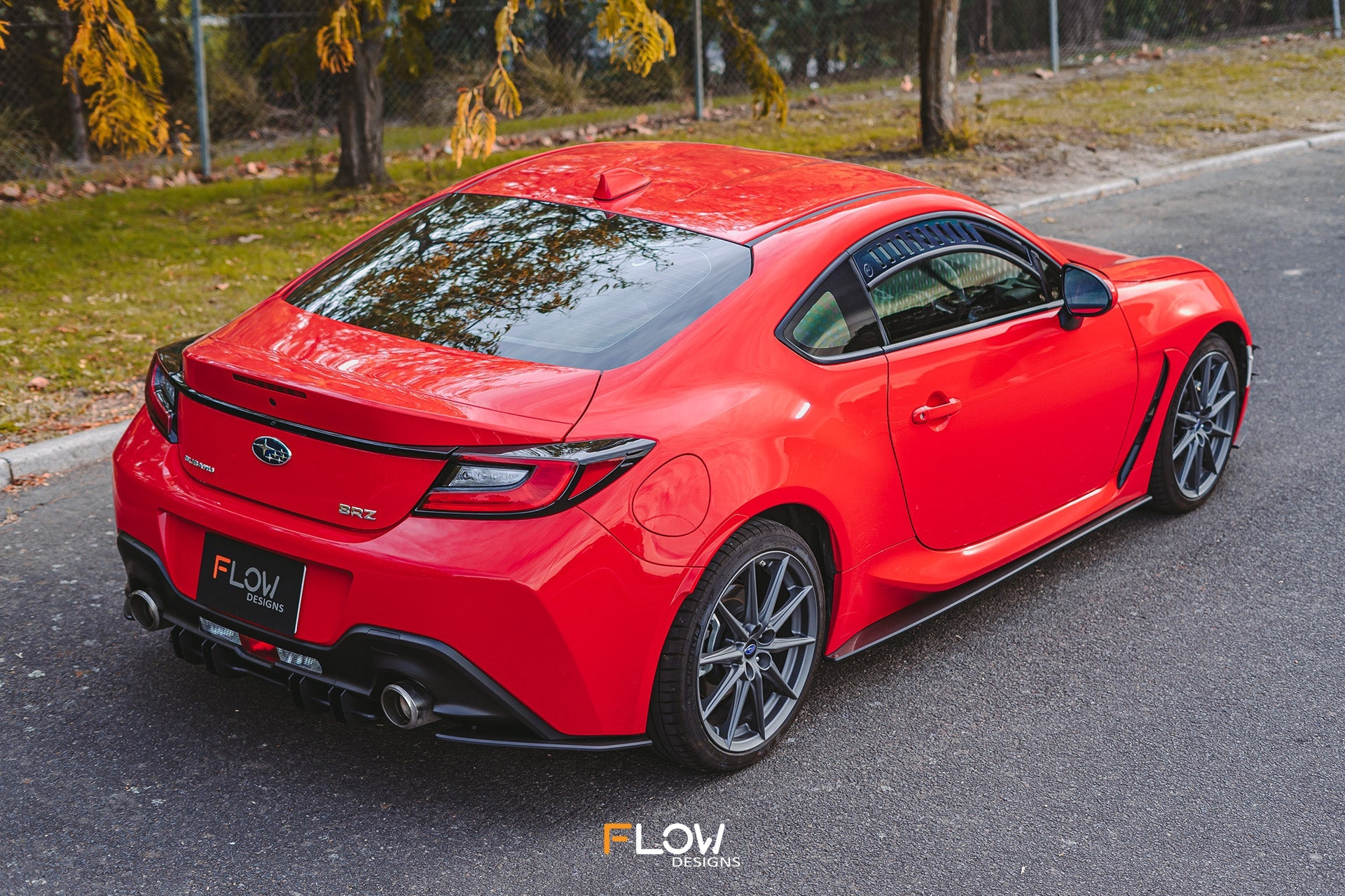 Flow Designs ZD8 BRZ Rear Spats (TEXTURED; Pair) - iilumolab