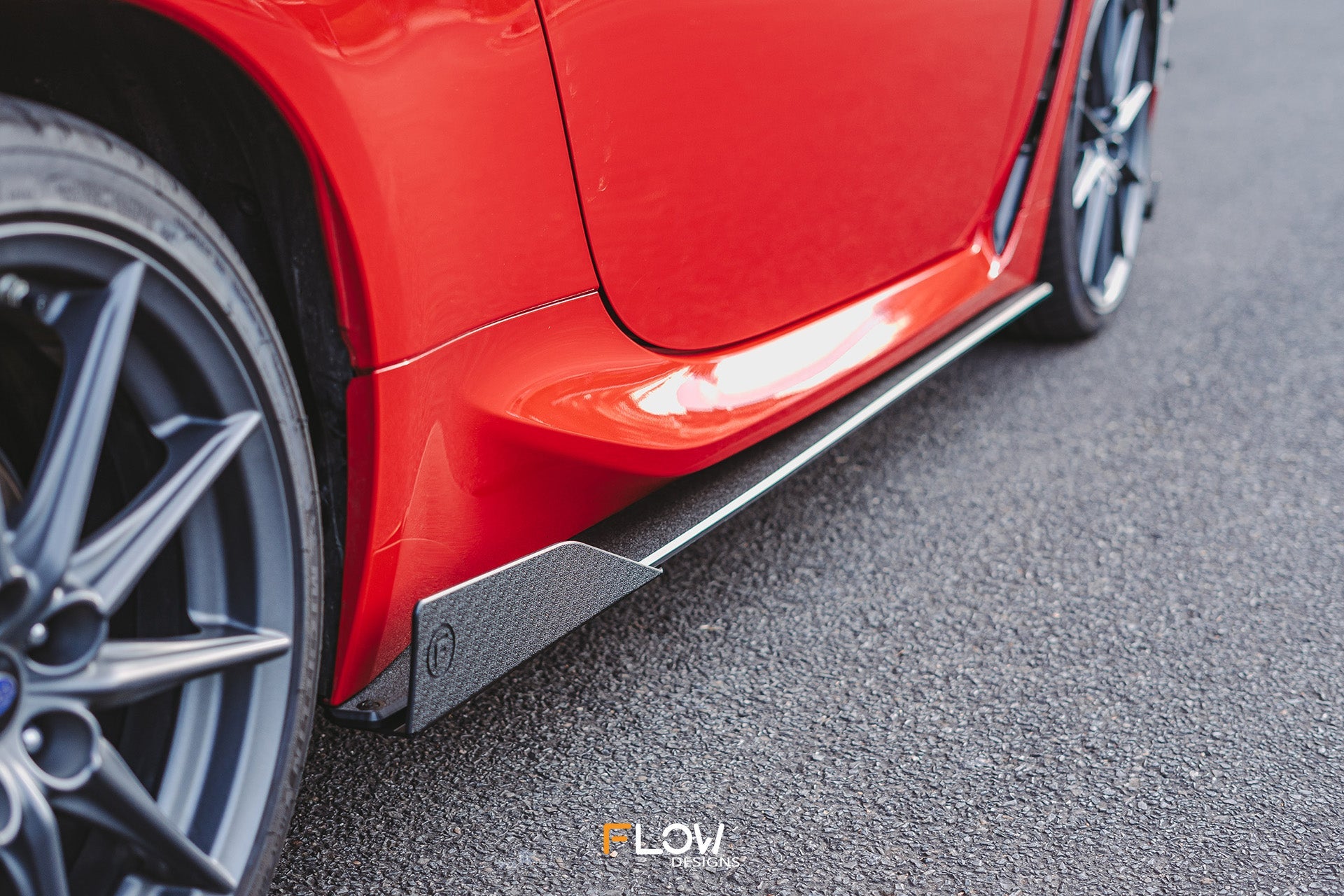 Flow Designs ZD8 BRZ Side Skirt Splitters (TEXTURED: Pair) - iilumolab