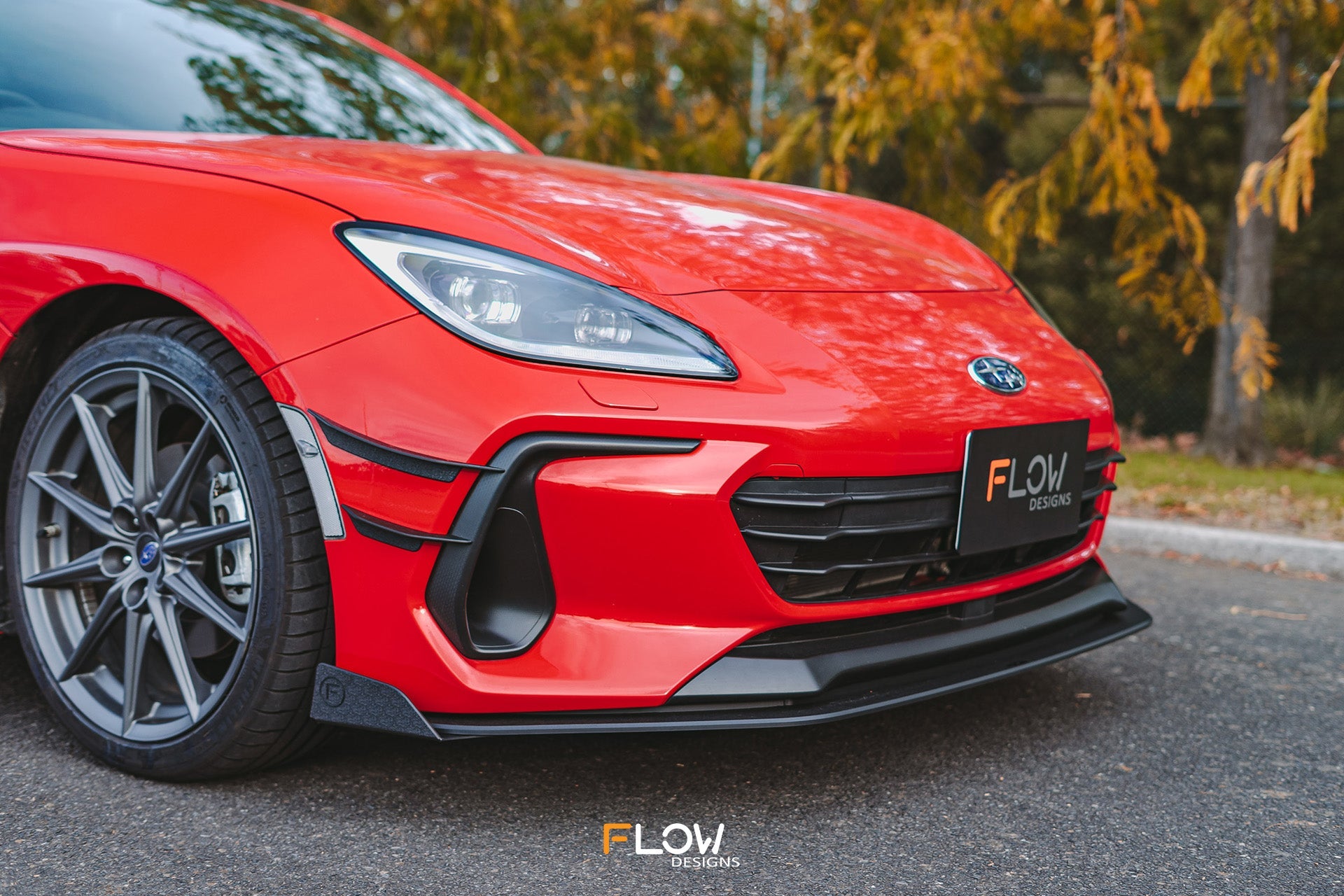 Flow Designs ZD8 BRZ Front Lip Splitter (TEXTURED) - iilumolab