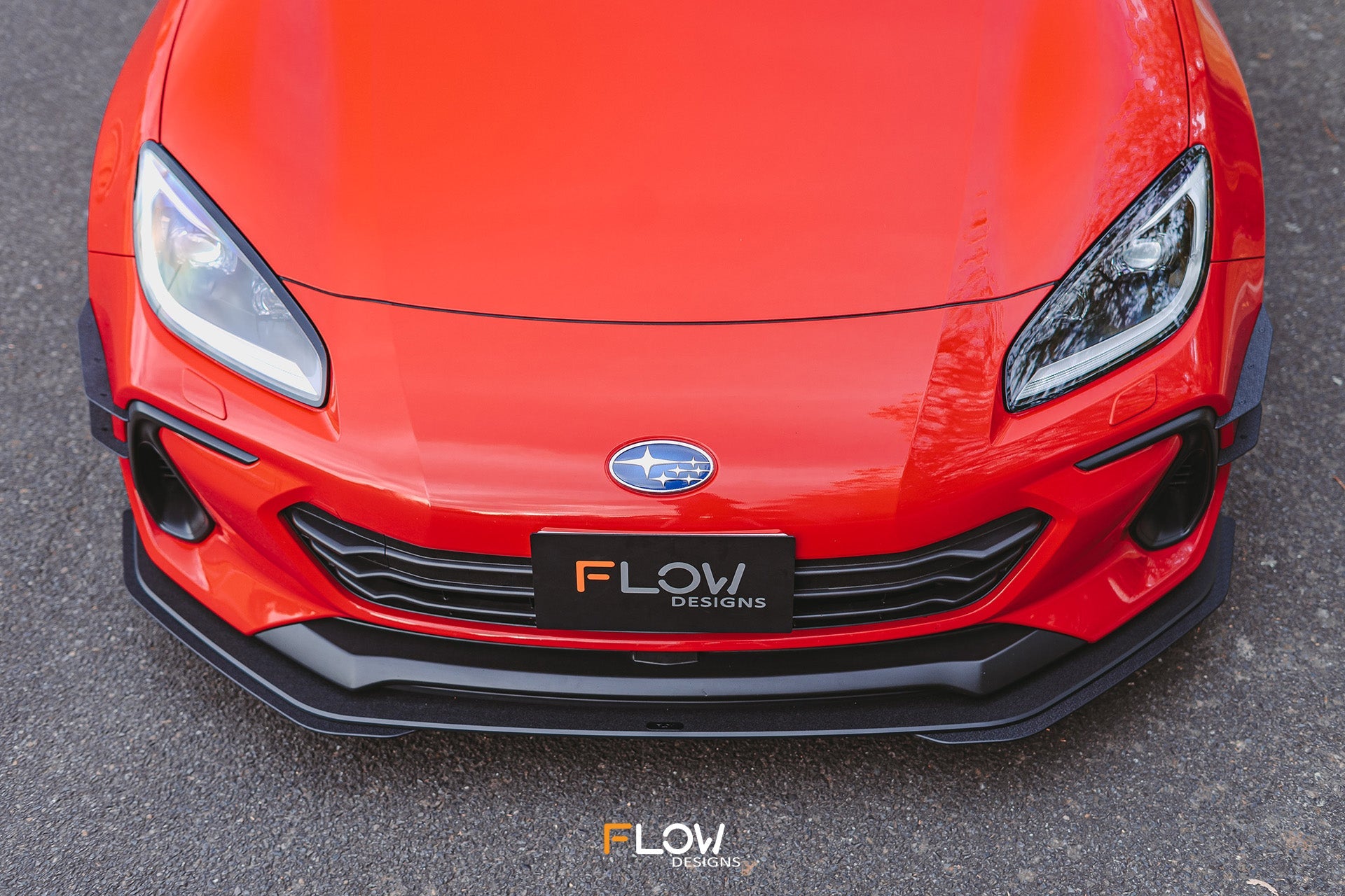 Flow Designs ZD8 BRZ Front Lip Splitter (TEXTURED) - iilumolab