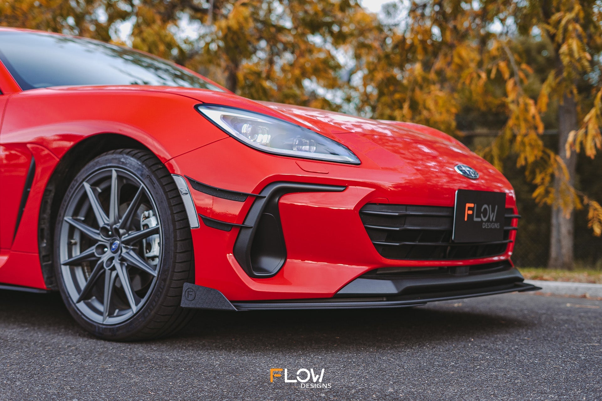 Flow Designs ZD8 BRZ Front Lip Splitter Winglets (Pair)