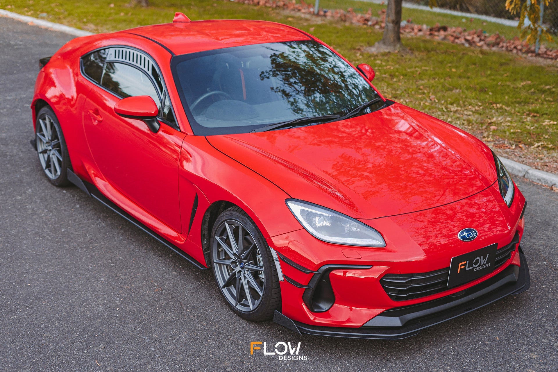 Flow Designs ZD8 BRZ Front Lip Splitter (TEXTURED) - iilumolab