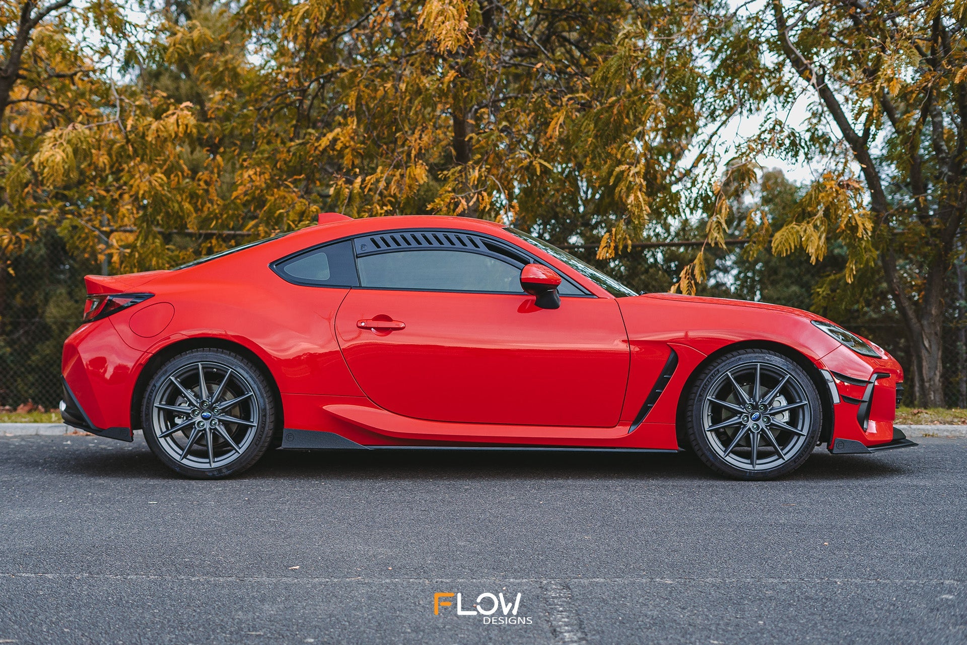 Flow Designs ZD8 BRZ Side Skirt Splitters (TEXTURED: Pair) - iilumolab