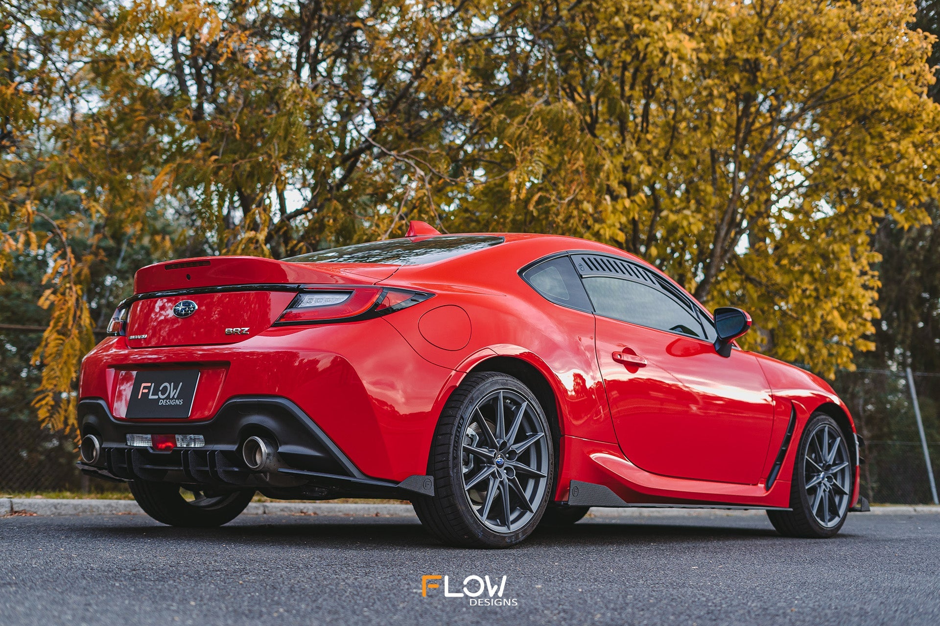 Flow Designs ZD8 BRZ Rear Spats (TEXTURED; Pair) - iilumolab
