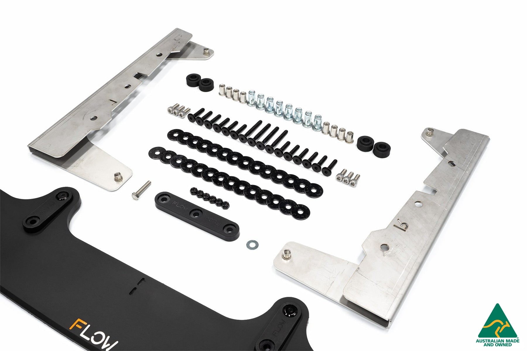 Flow Designs Corolla MZEA12R/ZWE211R 2018-2022 Front Lip Splitter & Reinforcement Brackets - iilumolab