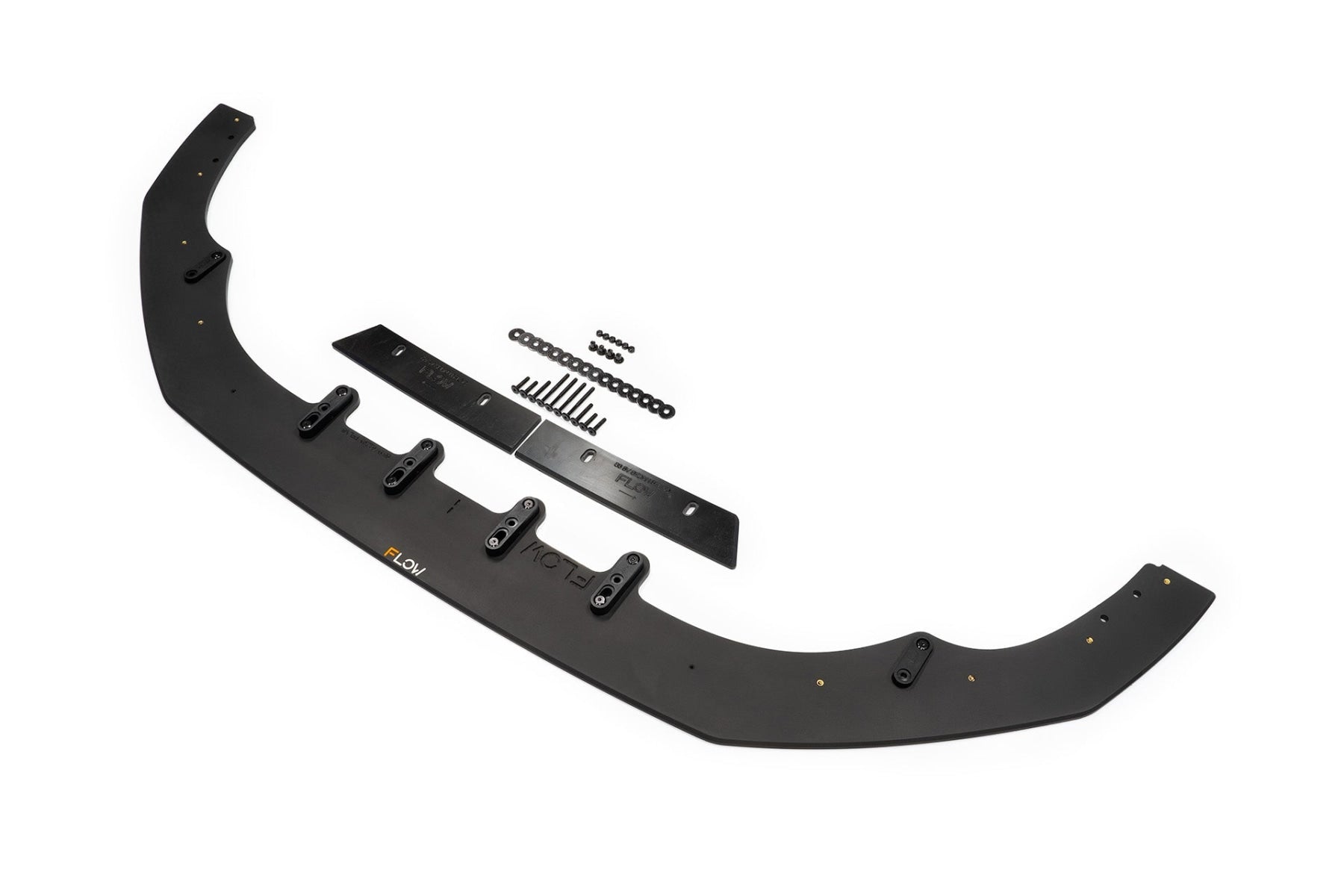 Flow Designs S3 8V Sedan Pre-Facelift Front Lip Splitter V3 & Mounting Brace - iilumolab