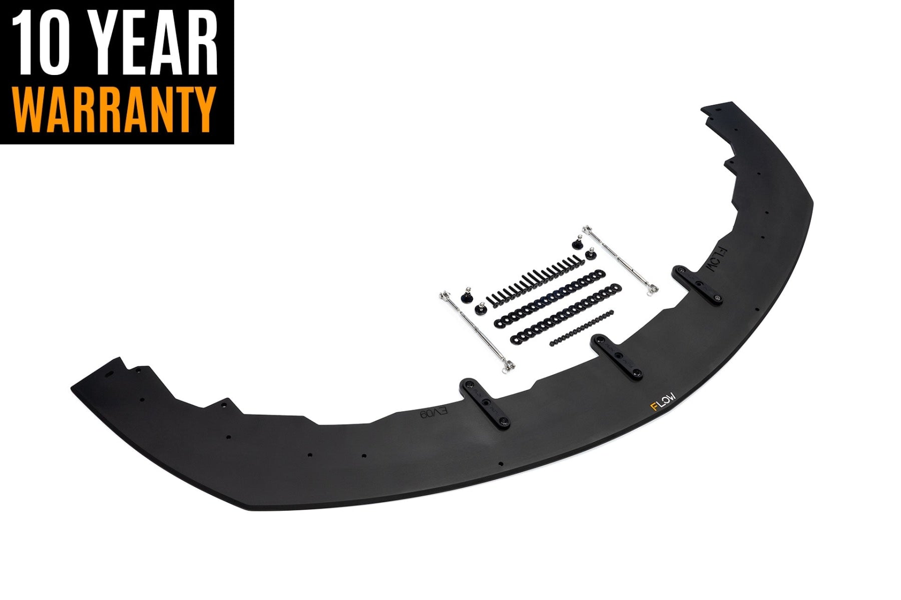 Flow Designs Lancer Evolution IX Front Lip Splitter With Support Rods - iilumolab