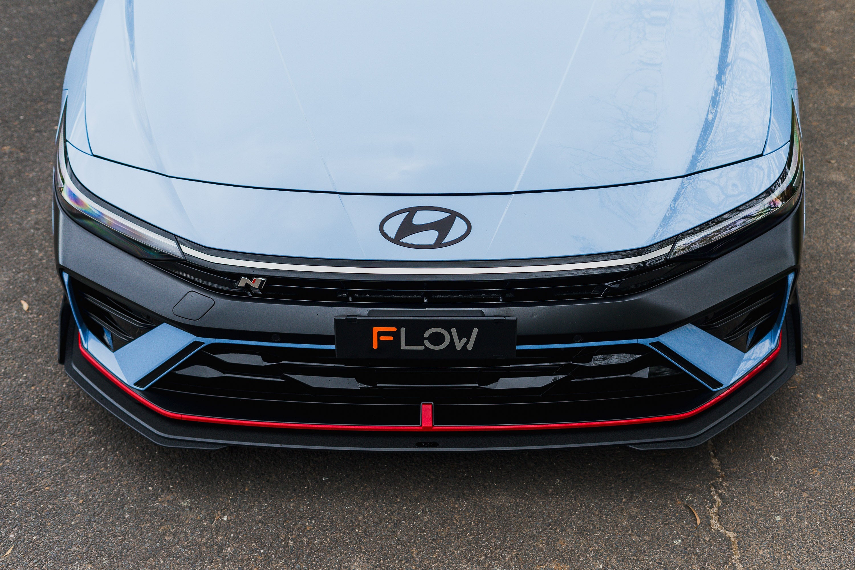 Flow Designs CN7 V2 i30N Sedan FL 2024+ Front Lip Splitter & Mounting Brackets (Pair) - iilumolab