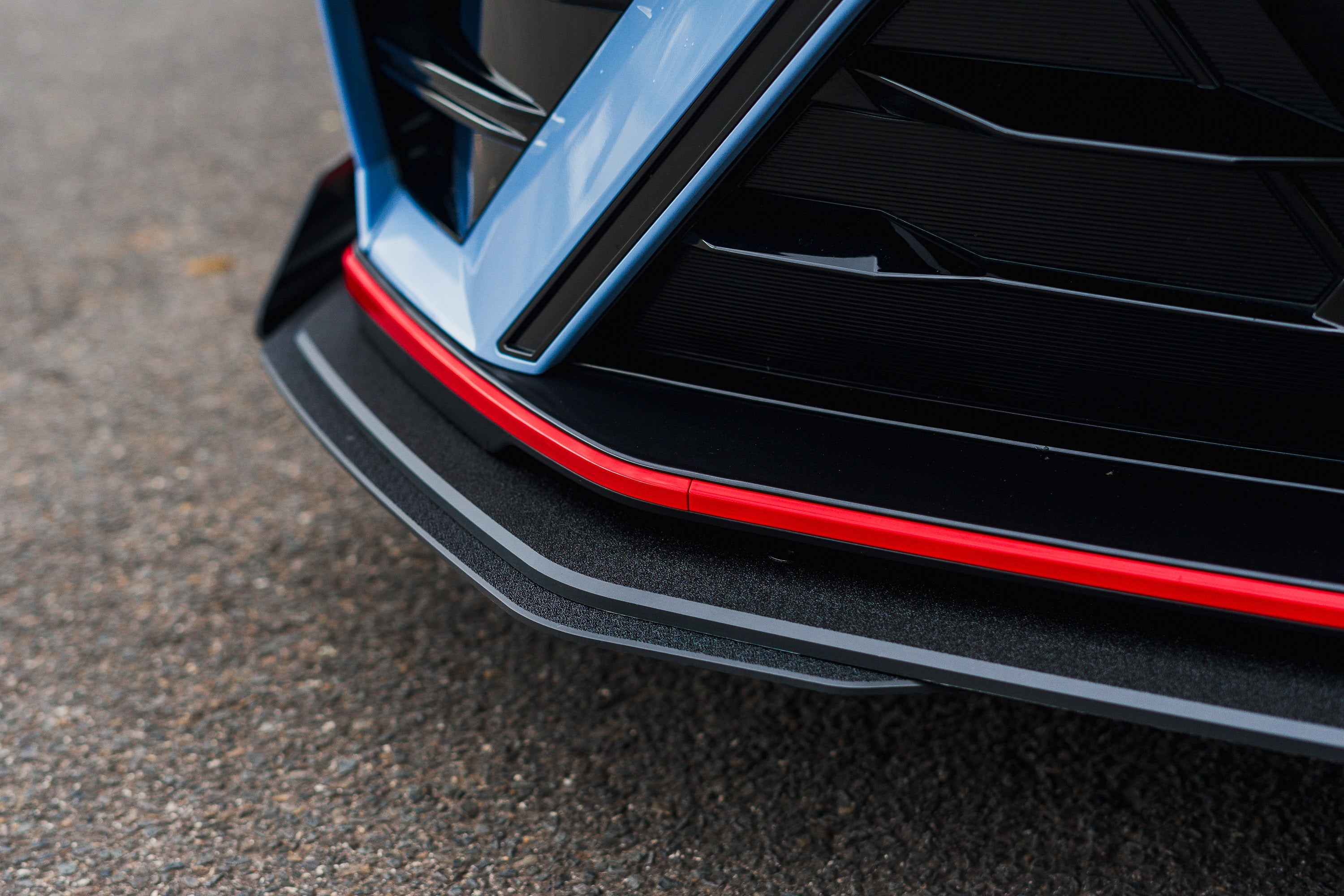 Flow Designs CN7 V2 Elantra N Sedan Facelift V2 - 2024+ Front Lip Splitter & Mounting Brackets (Pair) - iilumolab