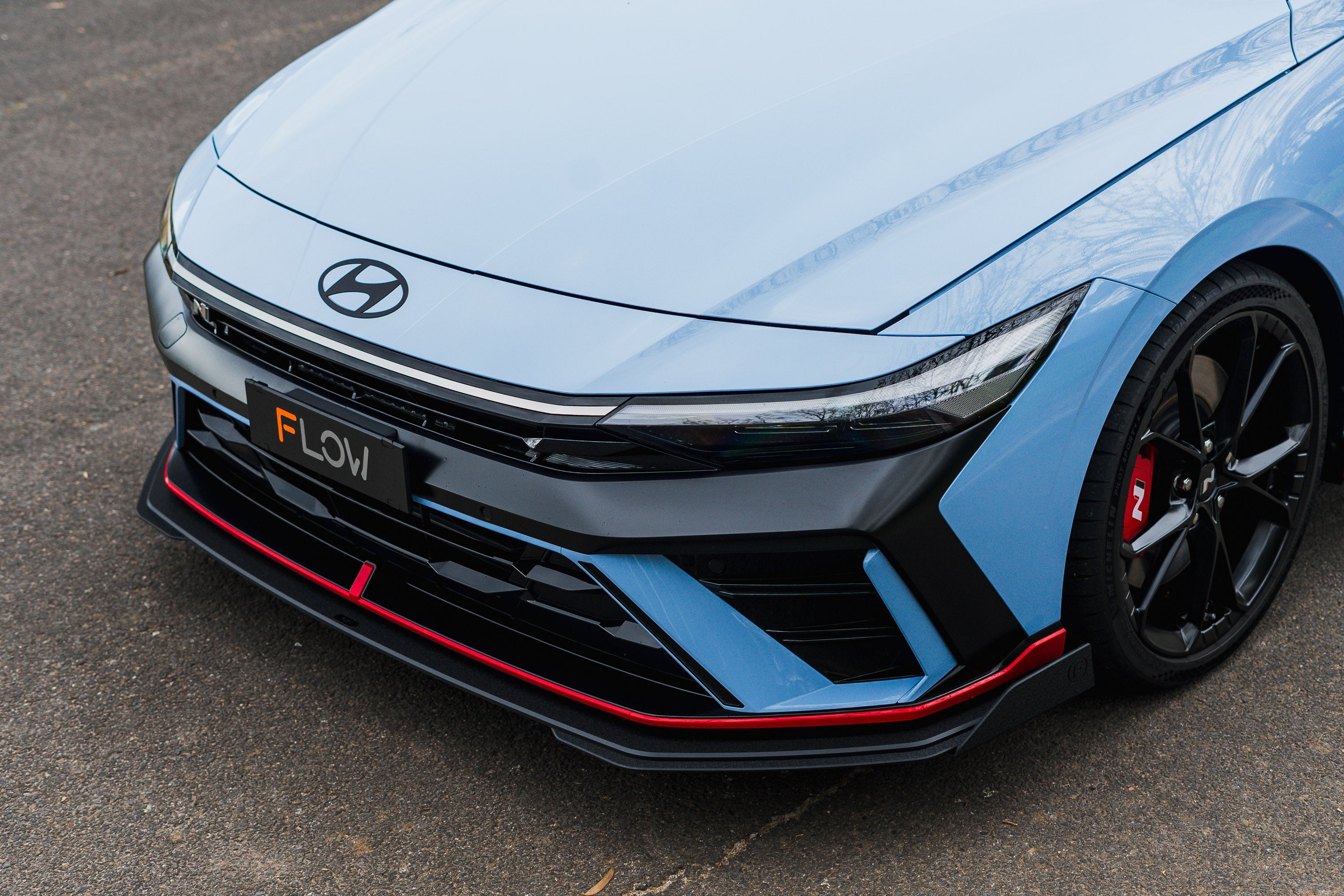 Flow Designs CN7 V2 i30N Sedan FL 2024+ Front Lip Splitter Winglets (Pair) - iilumolab