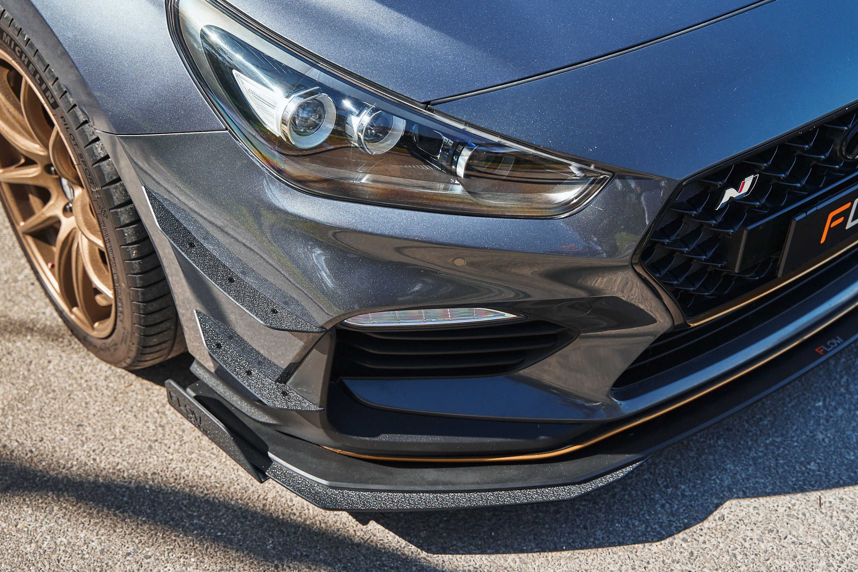 Flow Designs i30 N PD (PFL) Front Bumper Canards - iilumolab