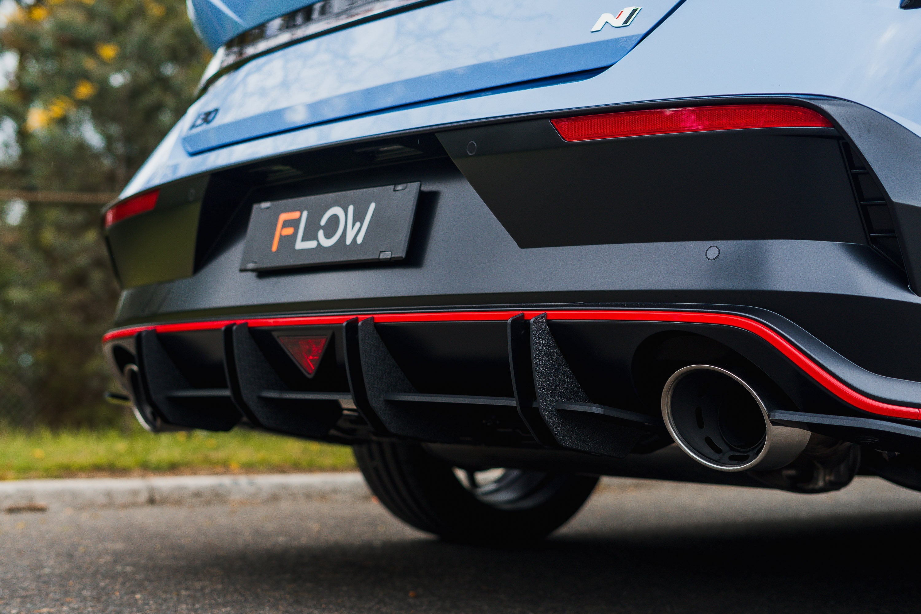 Flow Designs CN7 V2 Elantra N Sedan Facelift V2 - 2024+ Flow-Lock Rear Diffuser - iilumolab