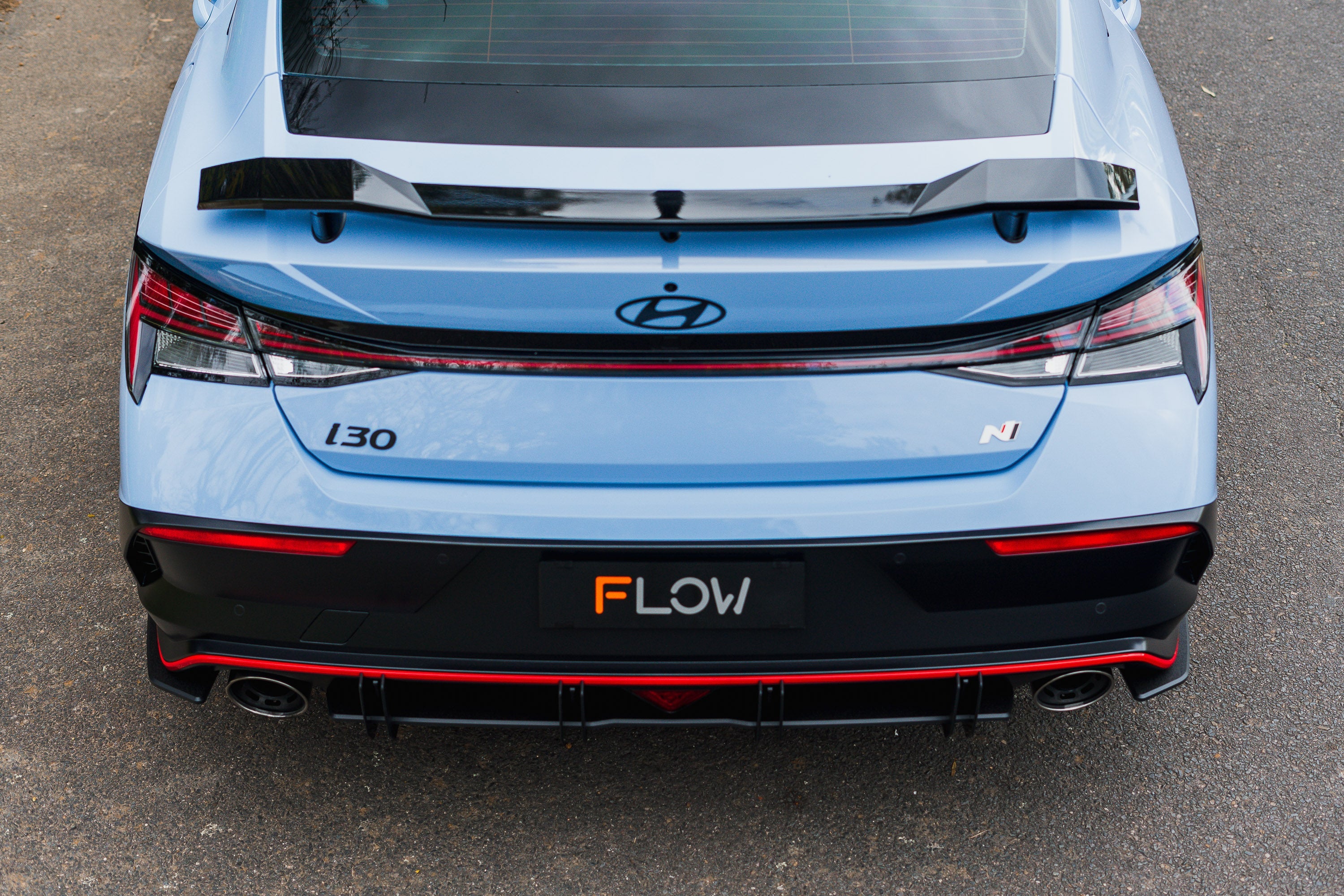 Flow Designs CN7 V2 Elantra N Sedan Facelift V2 - 2024 Rear Spats (Pair) - iilumolab